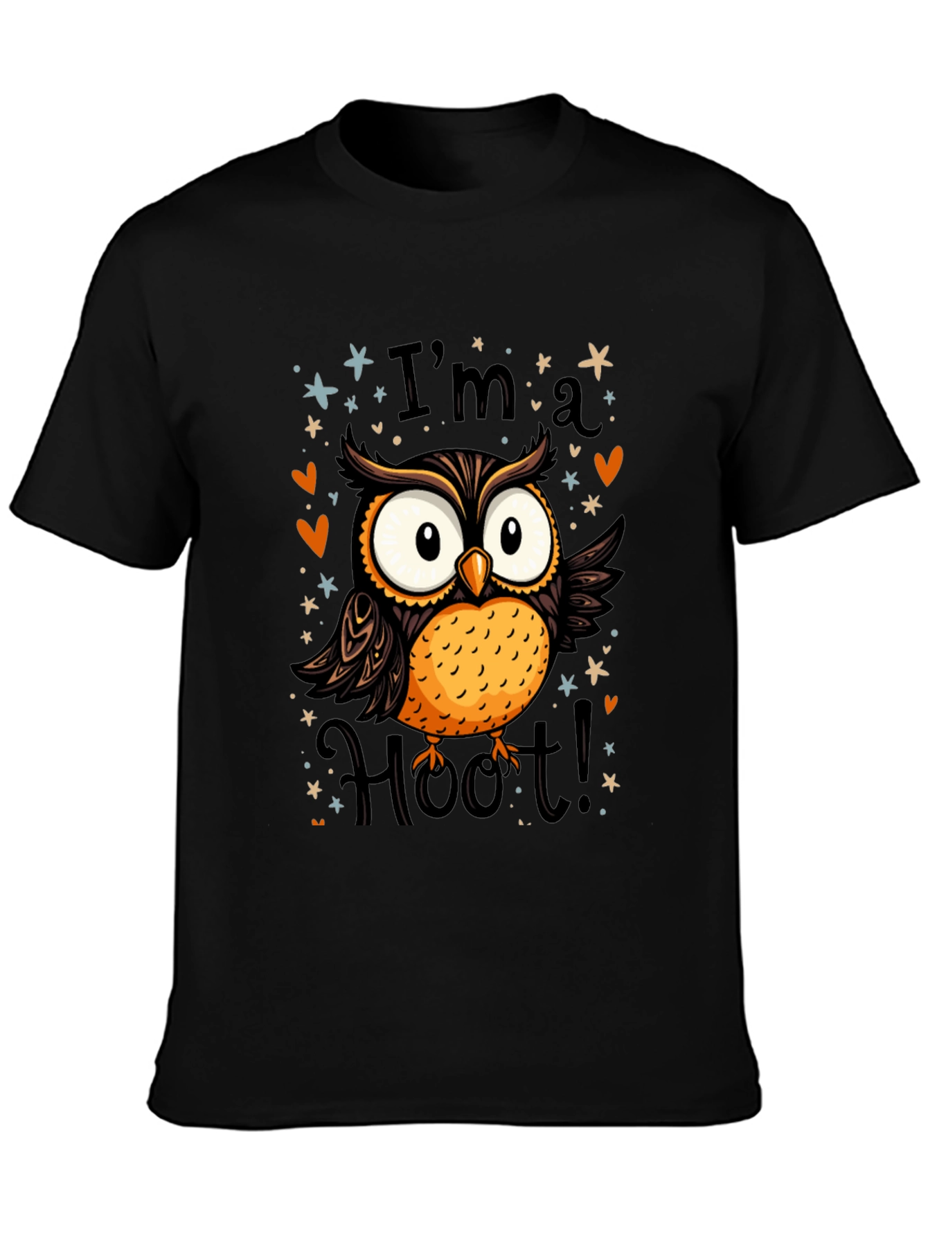 Black I'm a Hoot! Owl Graphic Tee view 3