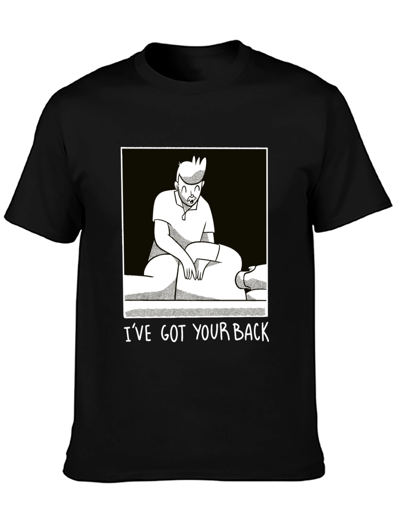 Black I've Got Your Back Chiropractic T-Shirt view 3