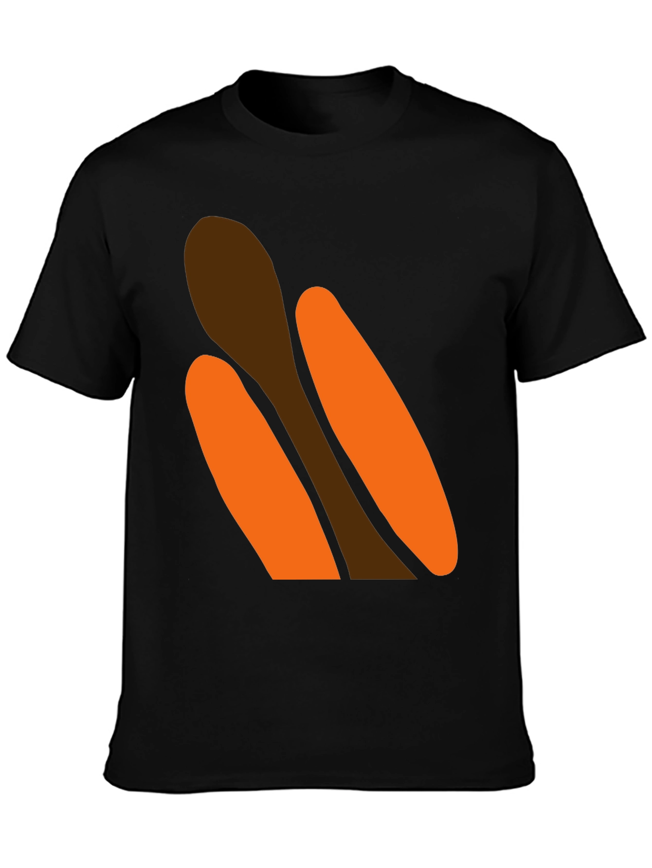 Black Novelty Hot Dog Graphic T-Shirt - Black view 3