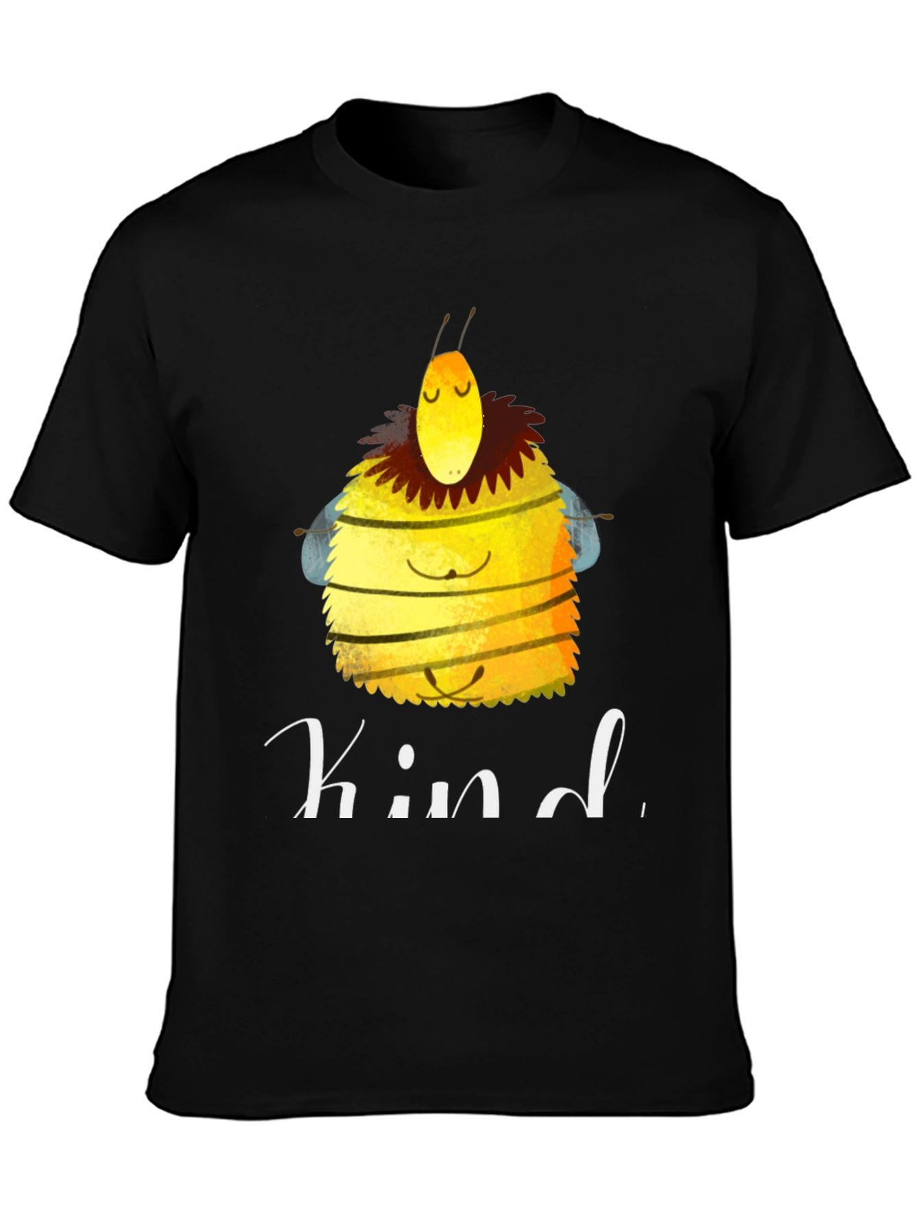Black Kind Bee Graphic T-Shirt - Positive Vibes Tee view 3
