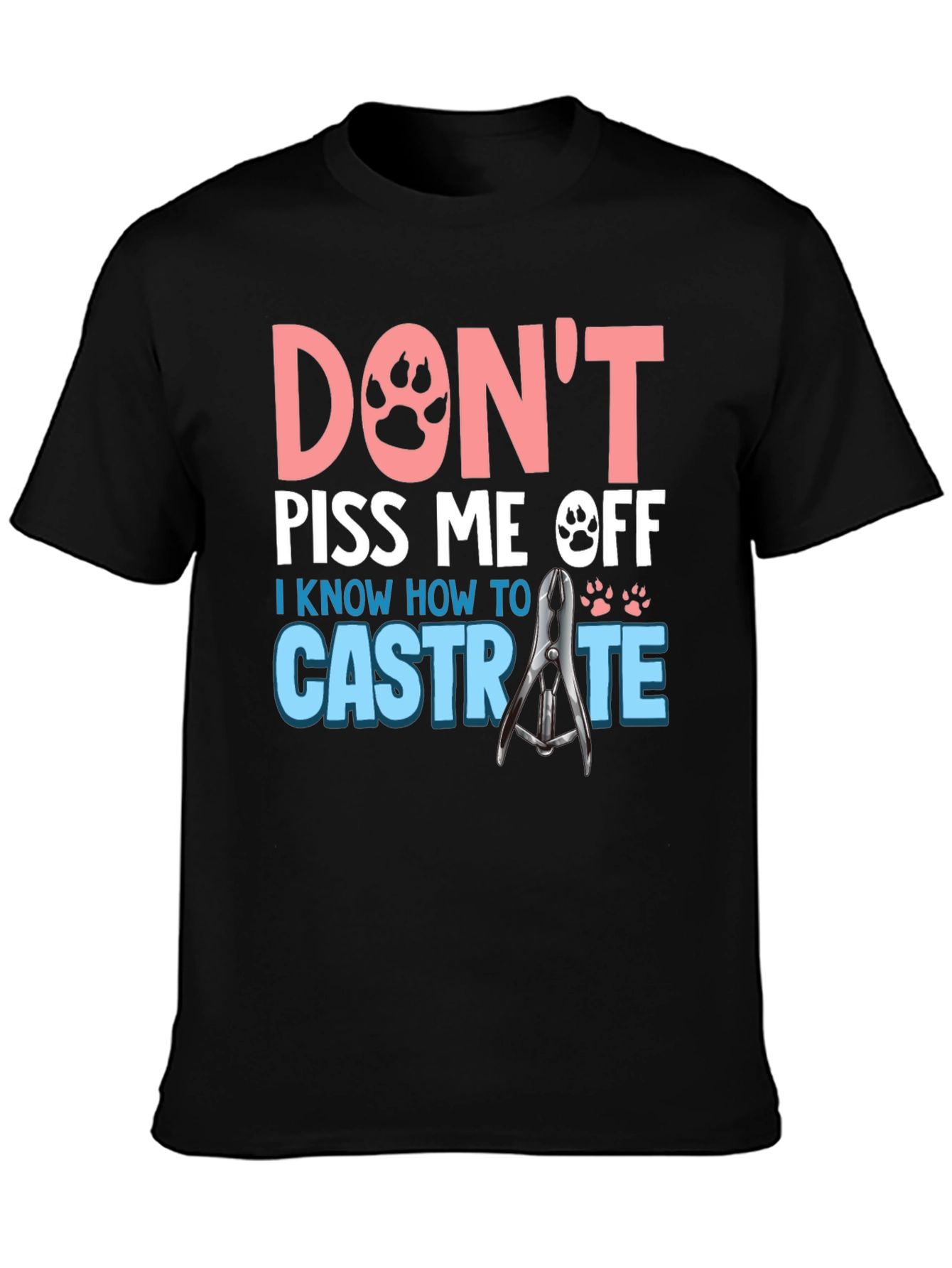 Black Don't Piss Me Off Funny T-Shirt view 3