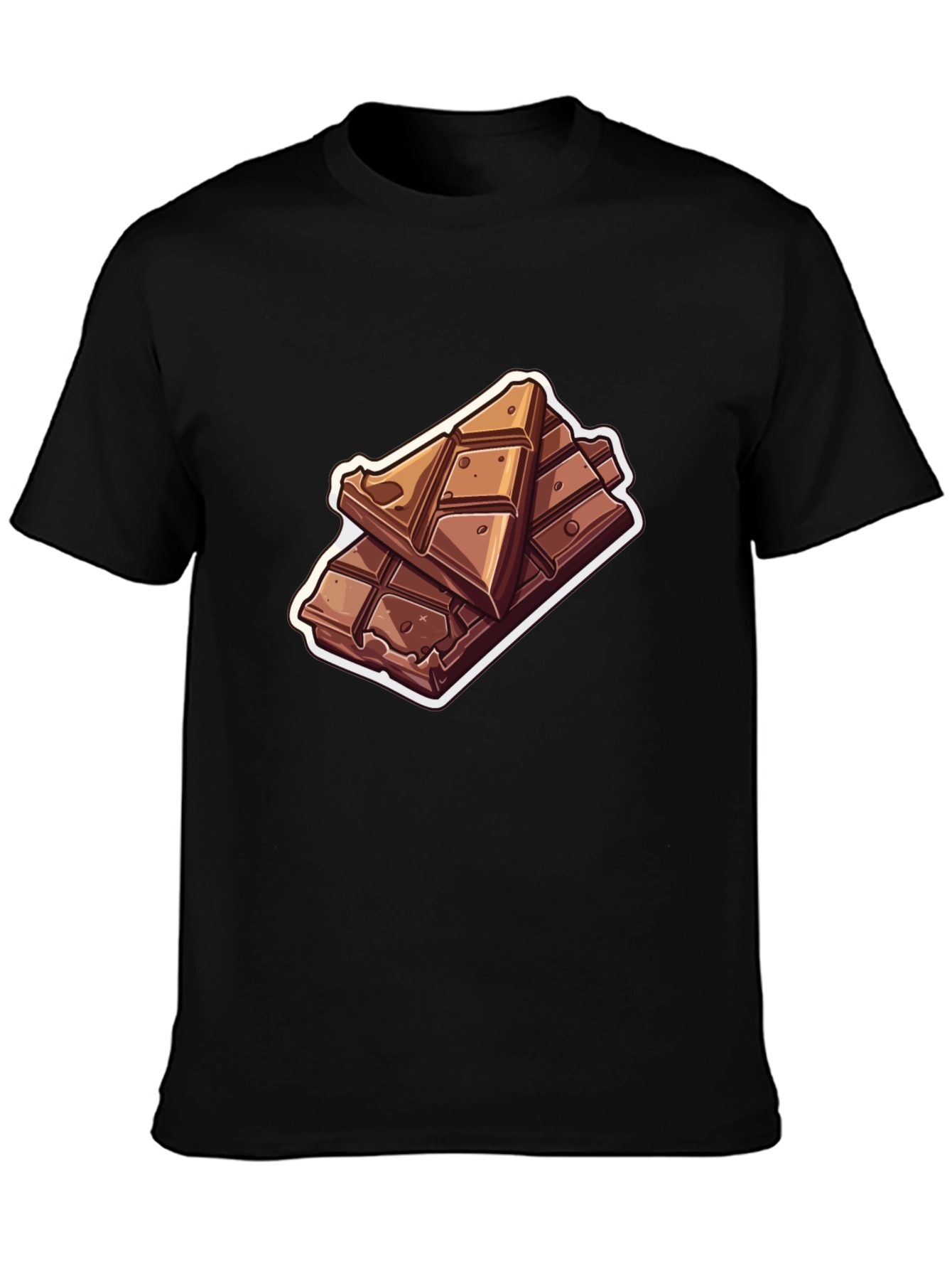 Black Chocolate Bar Graphic T-Shirt - Sweet Tooth Fashion view 3