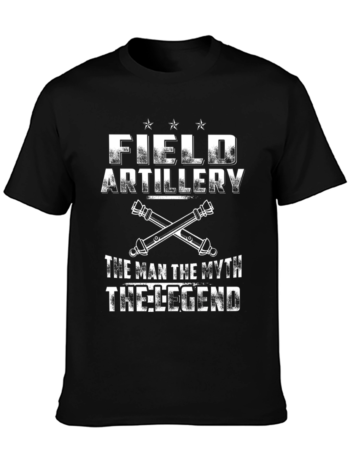 Black Field Artillery: The Man, Myth, Legend T-Shirt view 3