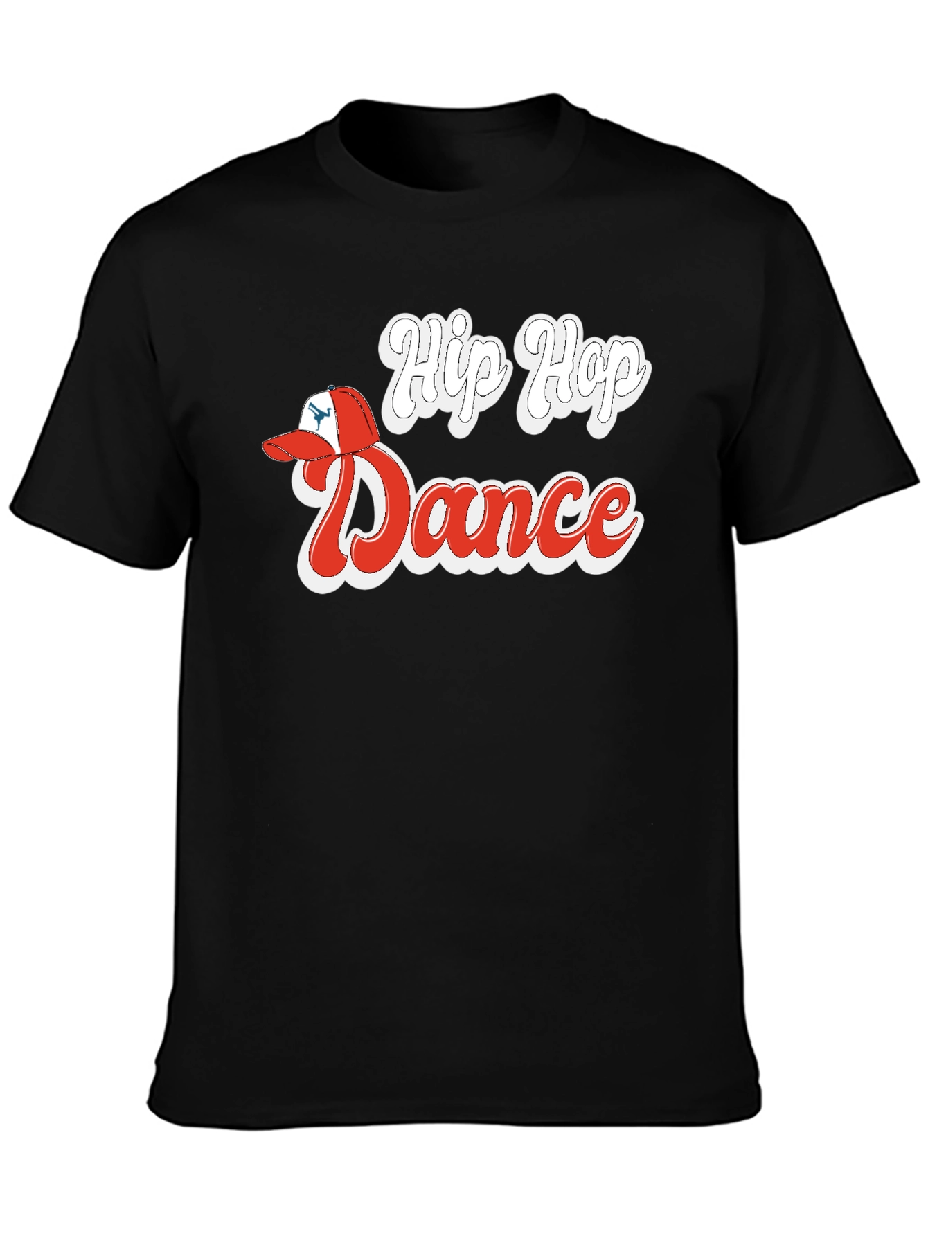 Black Hip Hop Dance Graphic Tee view 3