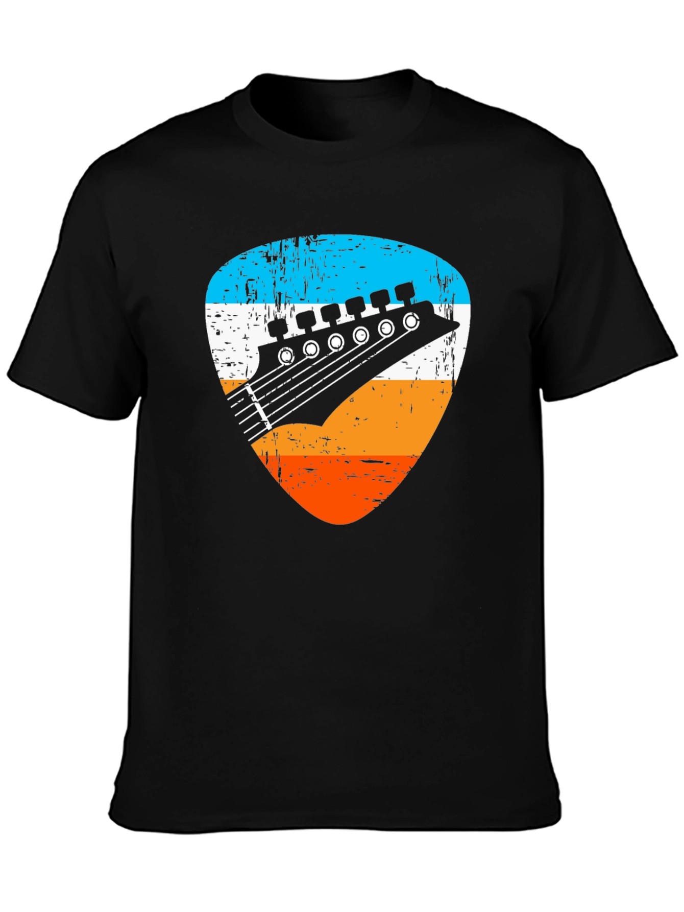 Retro Guitar Pick Graphic Tee - Musician T-Shirt - 3