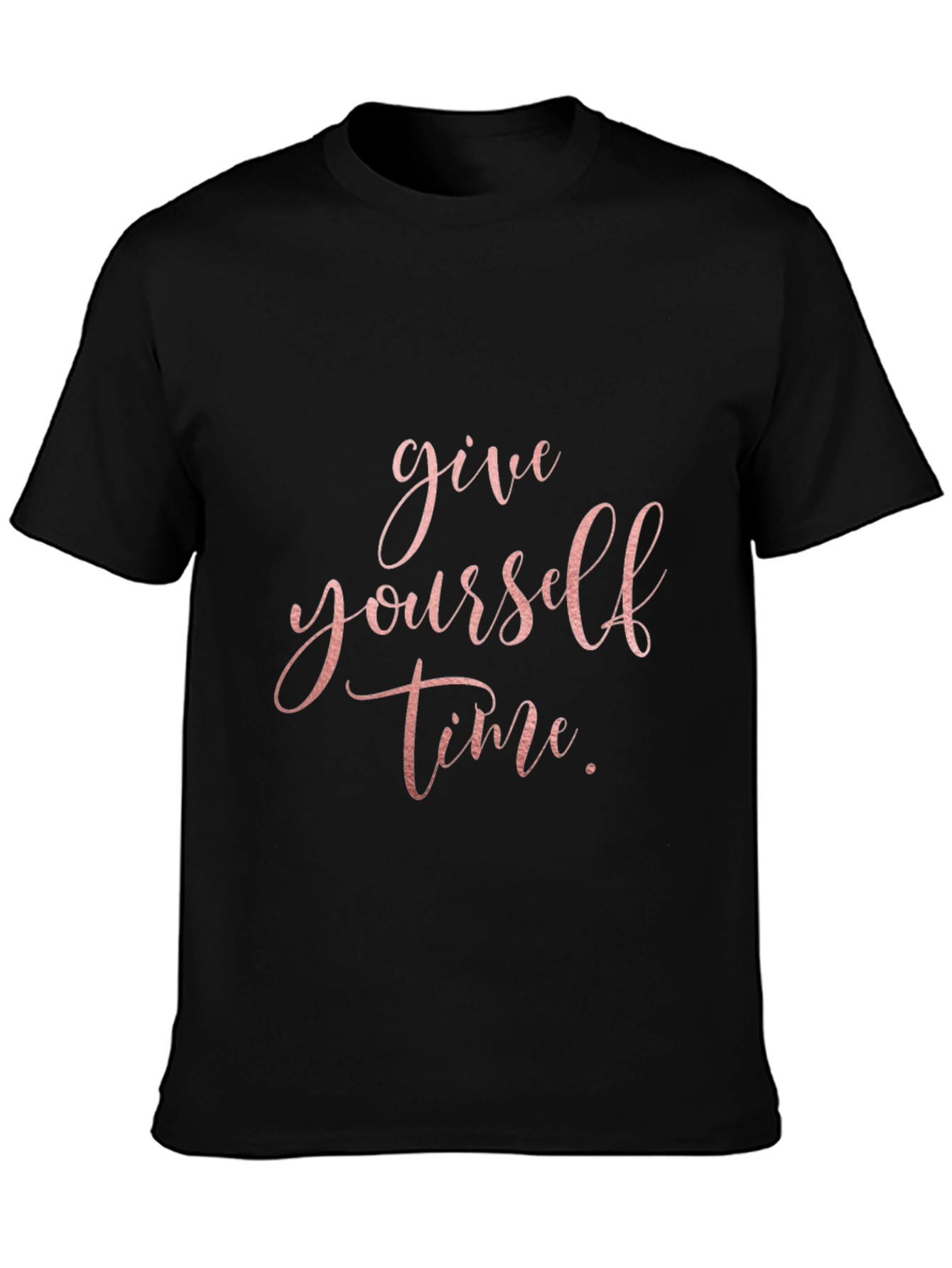 Black Give Yourself Time Black Graphic Tee view 3