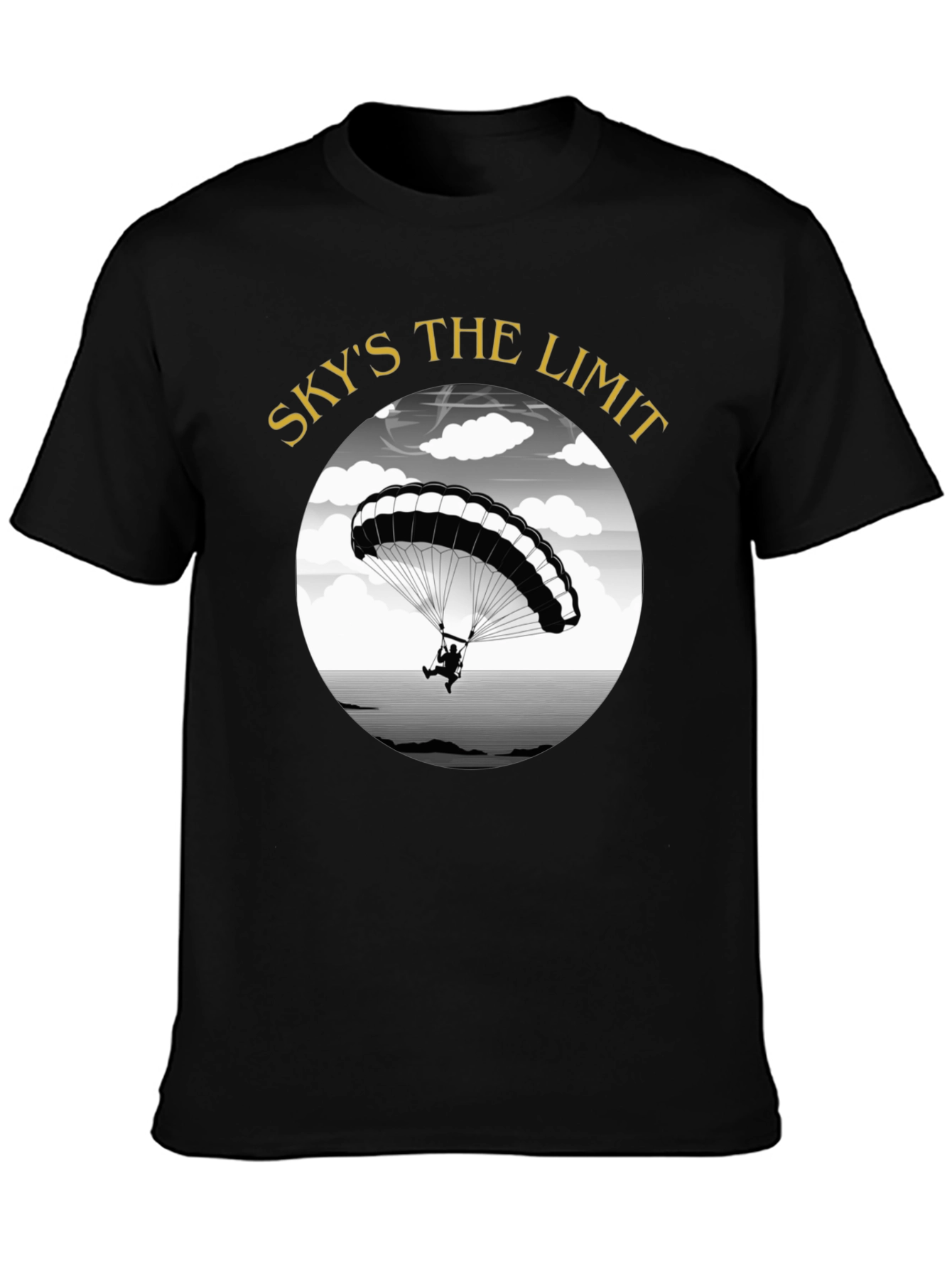 Black Sky's The Limit Parachute T-Shirt view 3