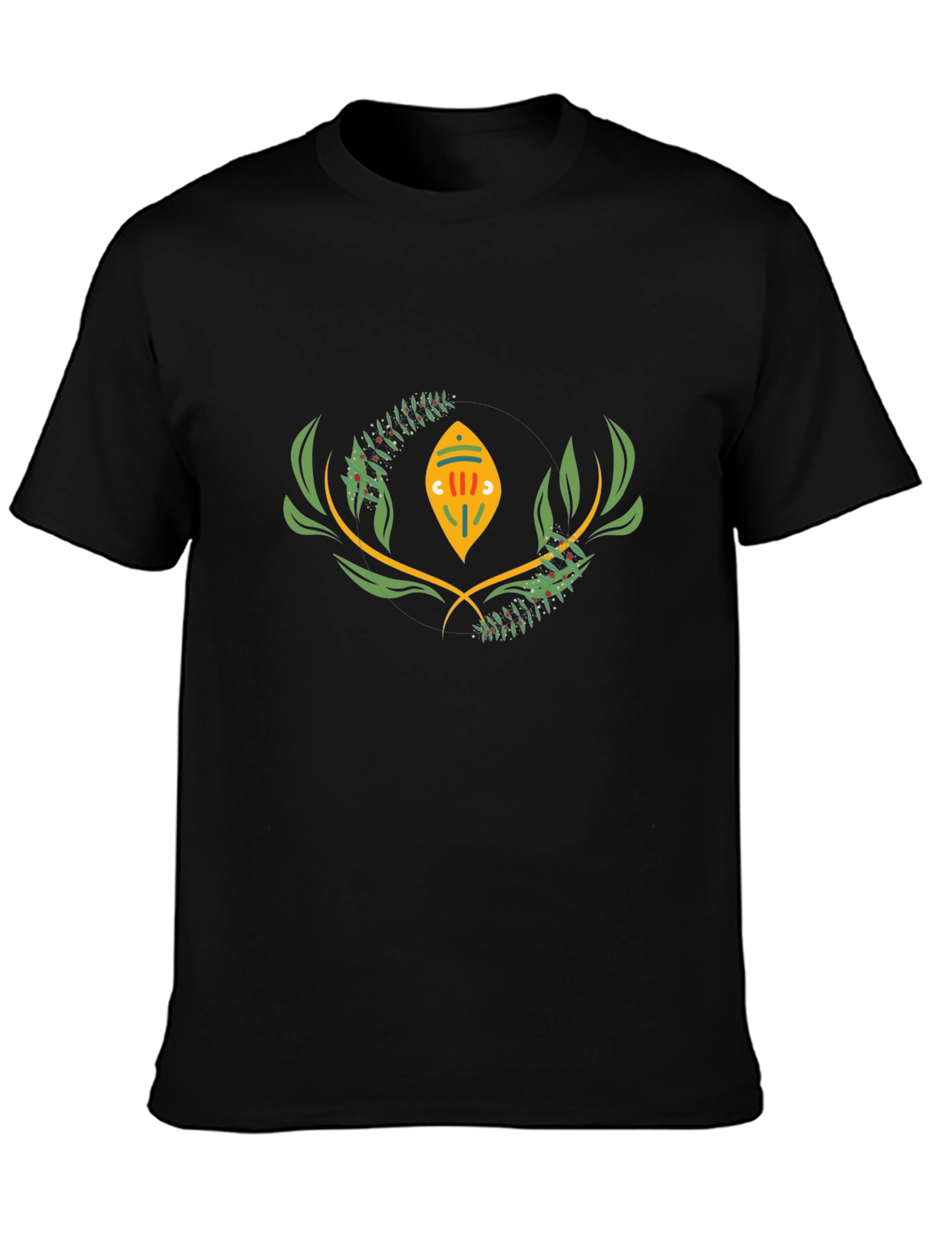 Tribal Emblem Black T-Shirt - 3