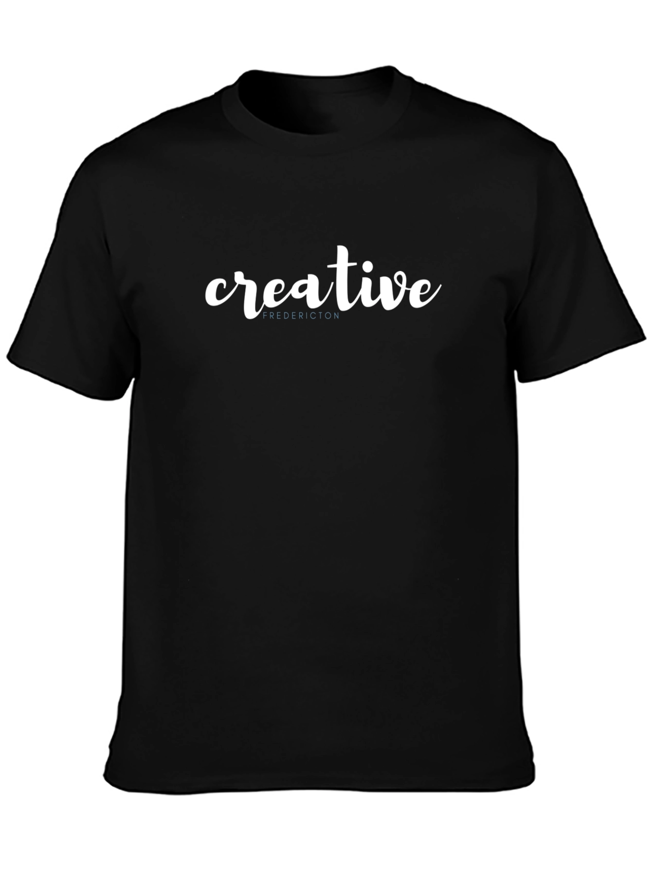 Black Creative T-Shirt - Black Cotton Blend view 3