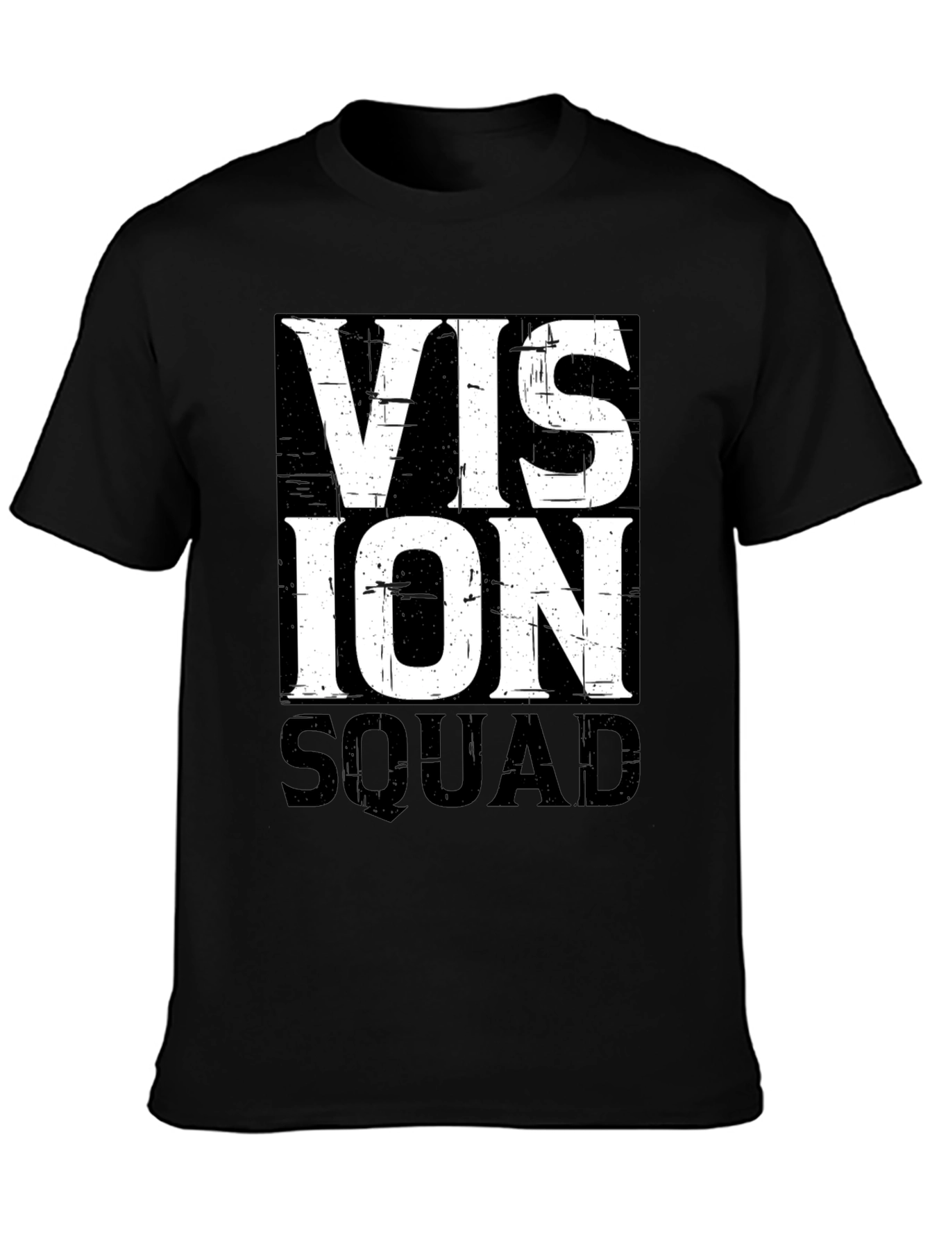 Black Vision Squad Graphic Tee - Bold Design view 3