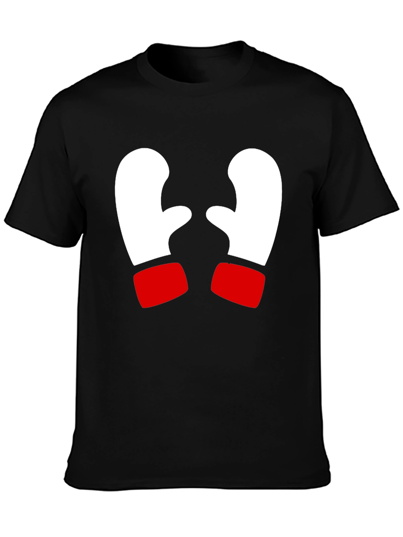 Black Festive Mitten Graphic Tee - Holiday Cheer! view 3