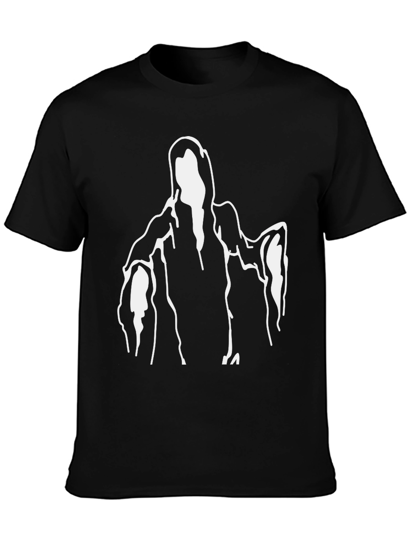 Black Grim Reaper Graphic T-Shirt - Black view 3