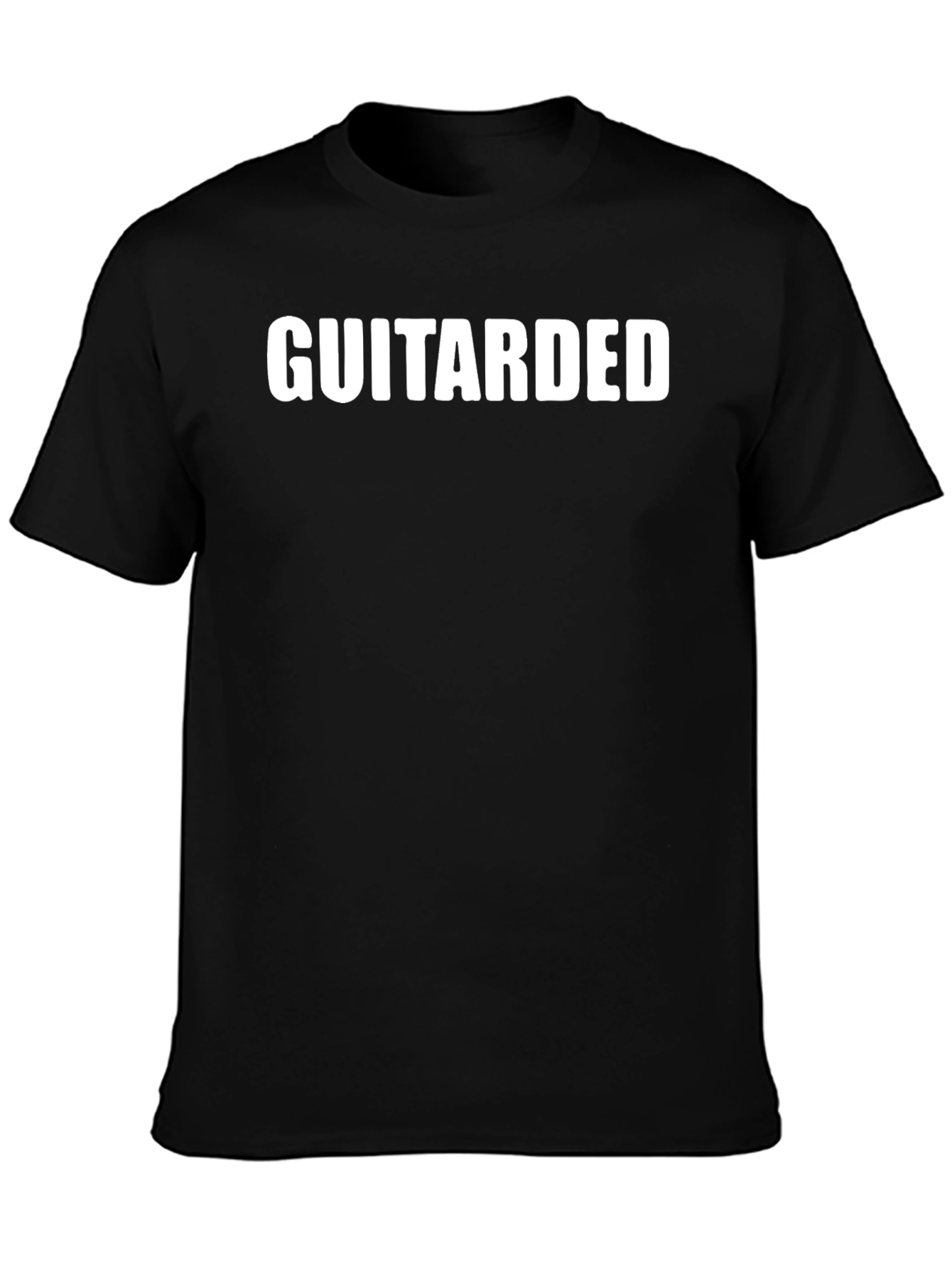 Black GuitarDed Black Graphic Tee view 3