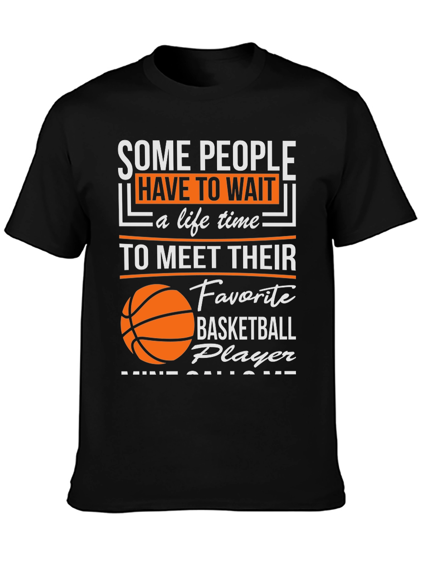 Black Basketball Player T-Shirt view 3