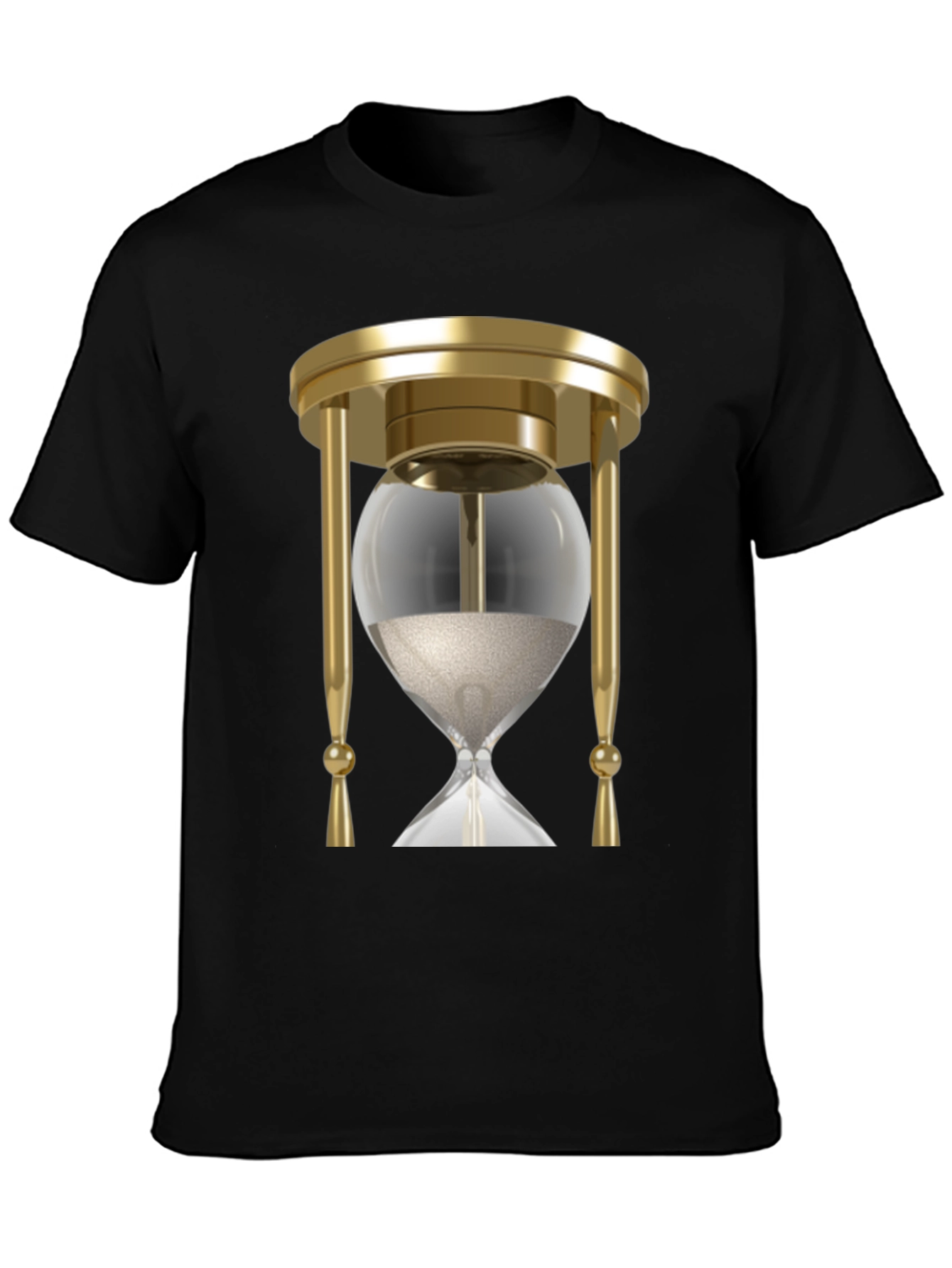 Black Hourglass Graphic Tee - Timeless Style! view 3