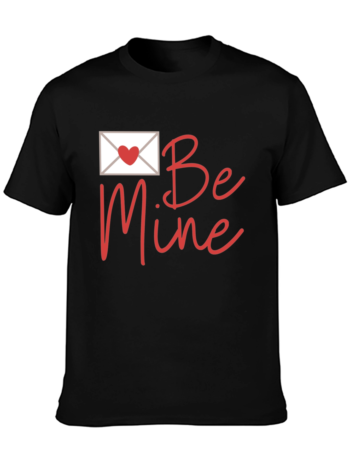 Black Be Mine Valentine's Day Graphic Tee view 3