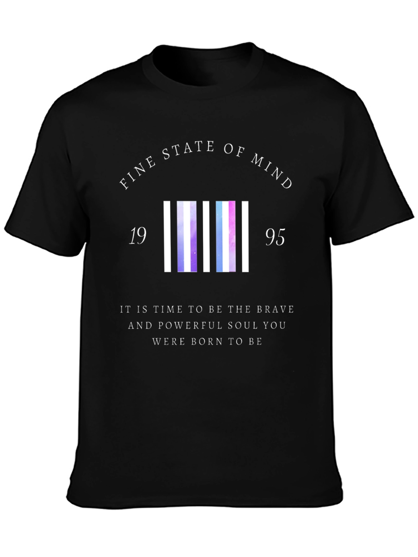 Black Fine State of Mind Graphic Tee view 3