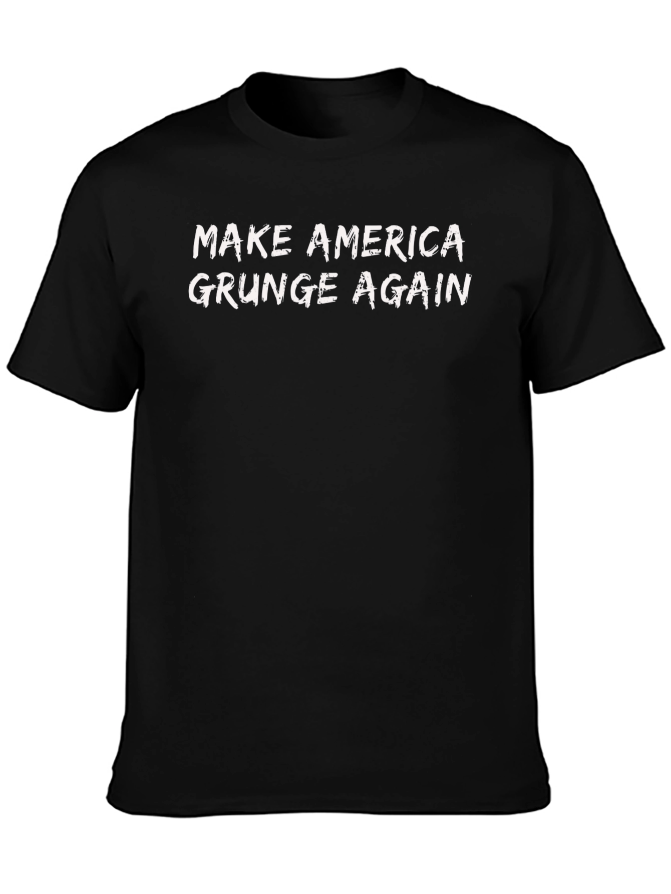 Black Make America Grunge Again Graphic Tee view 3