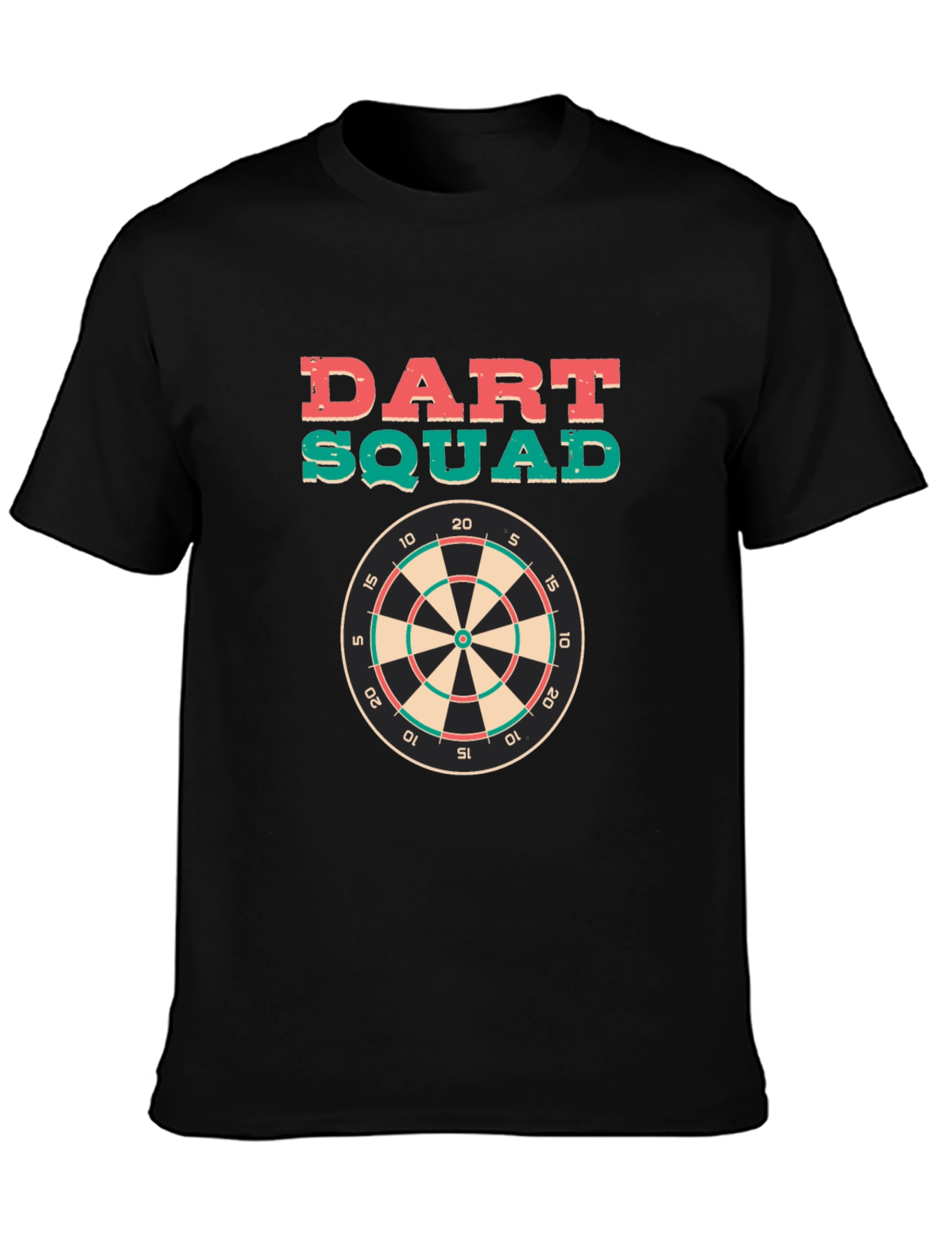 Black Dart Squad Graphic Tee - Black Cotton T-Shirt view 3