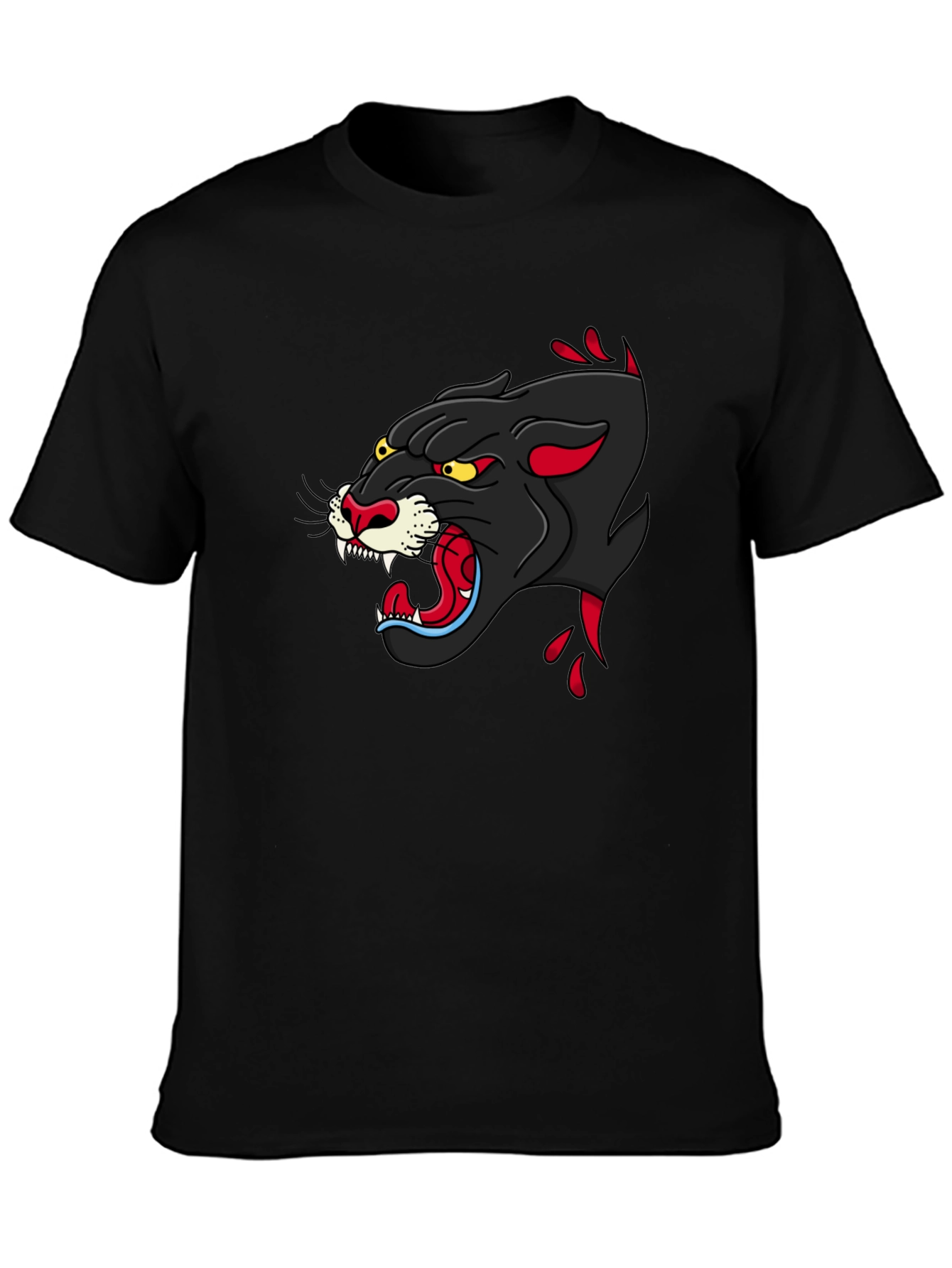 Black Black Panther Graphic Tee - Fierce Style view 3
