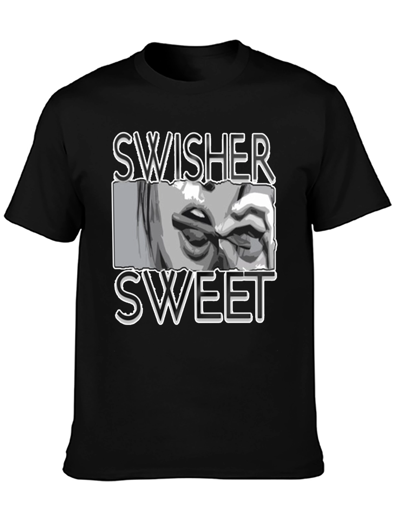 Black Swisher Sweet Graphic T-Shirt - Casual Wear view 3