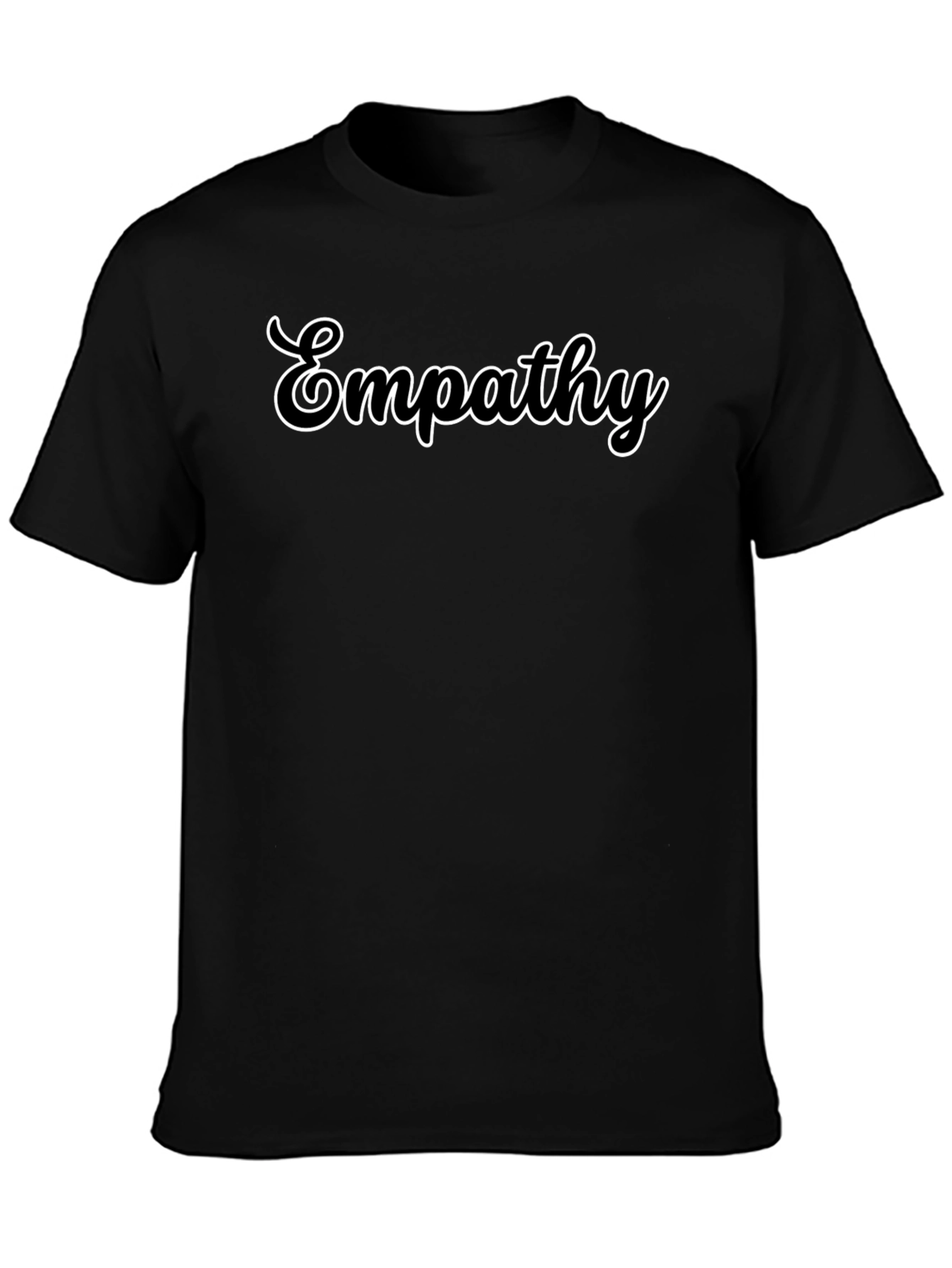 Black Empathy Crew Neck T-Shirt - Black view 3