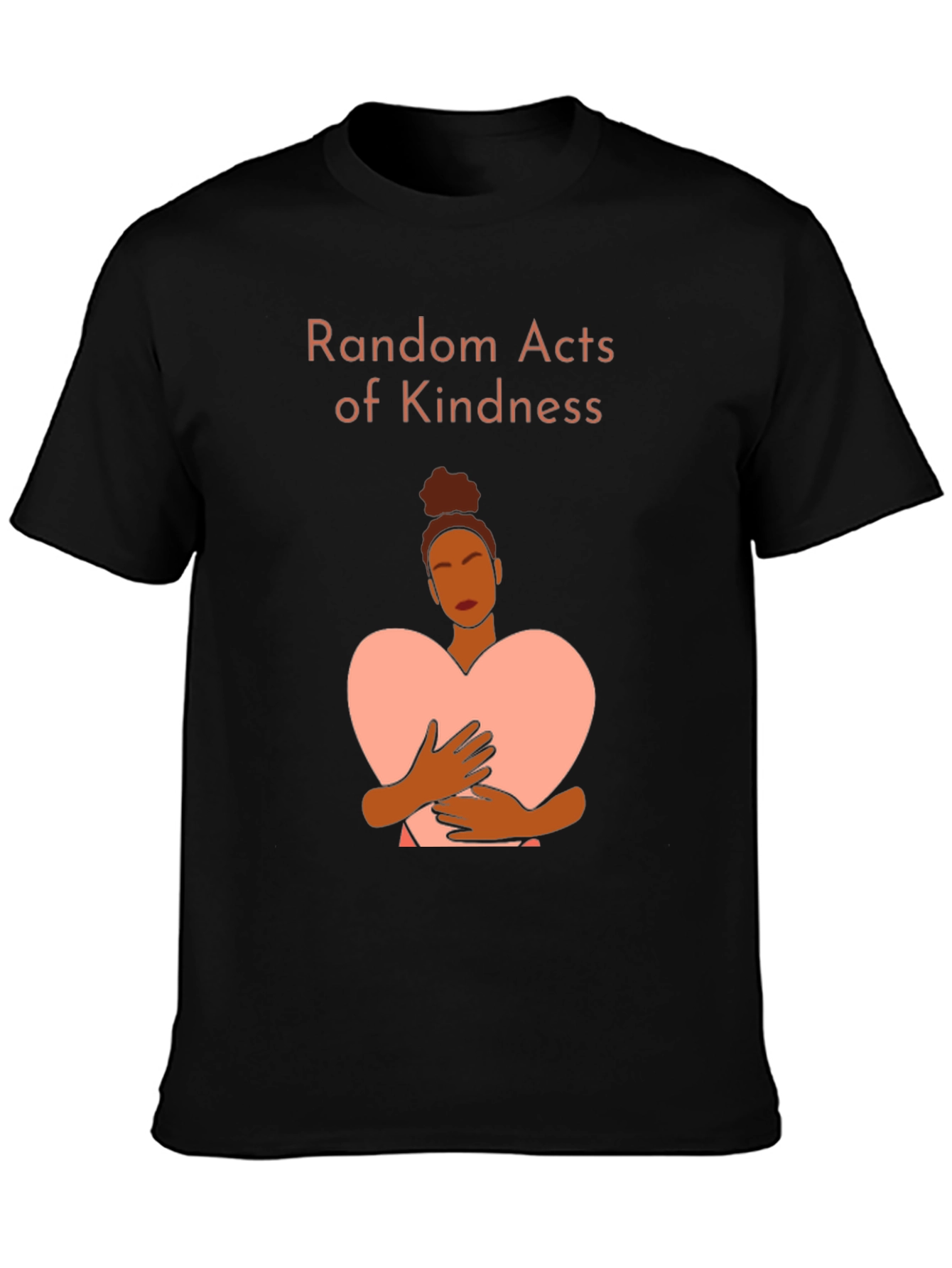 Black Random Acts of Kindness Graphic Tee view 3