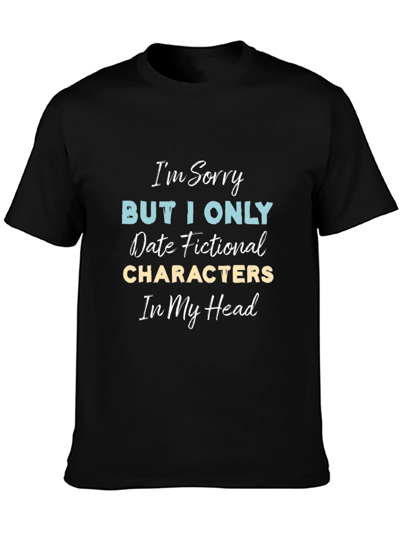 Black Fictional Characters T-Shirt - Novelty Dating Tee view 3