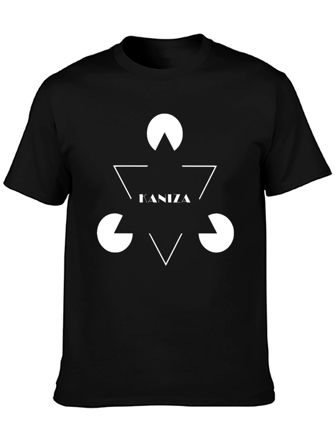 Black Geometric Graphic Tee - Kaniza Design view 3