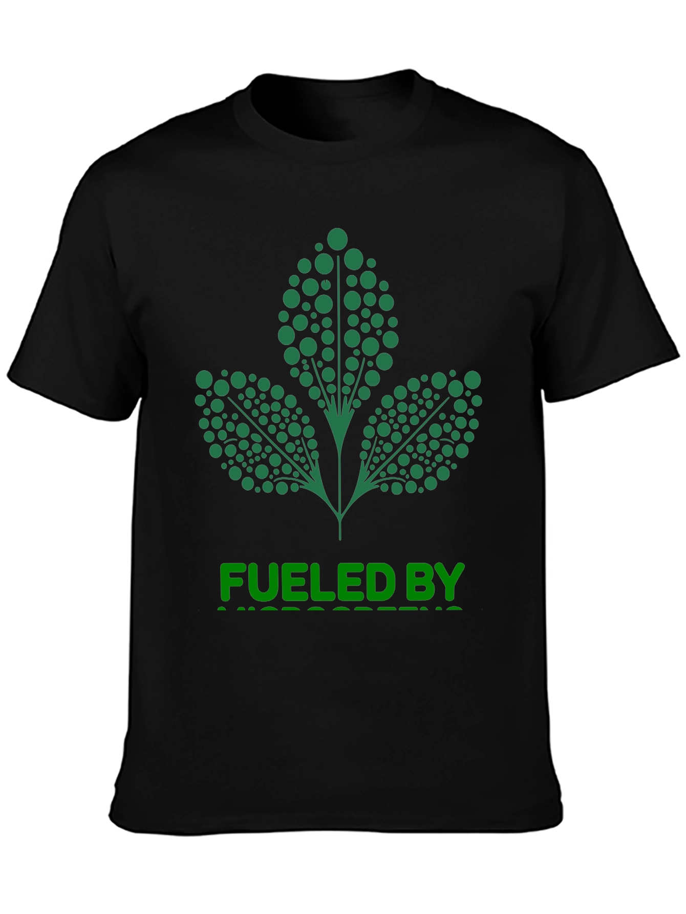 Fueled By Microgreens Graphic Tee - Black - 3