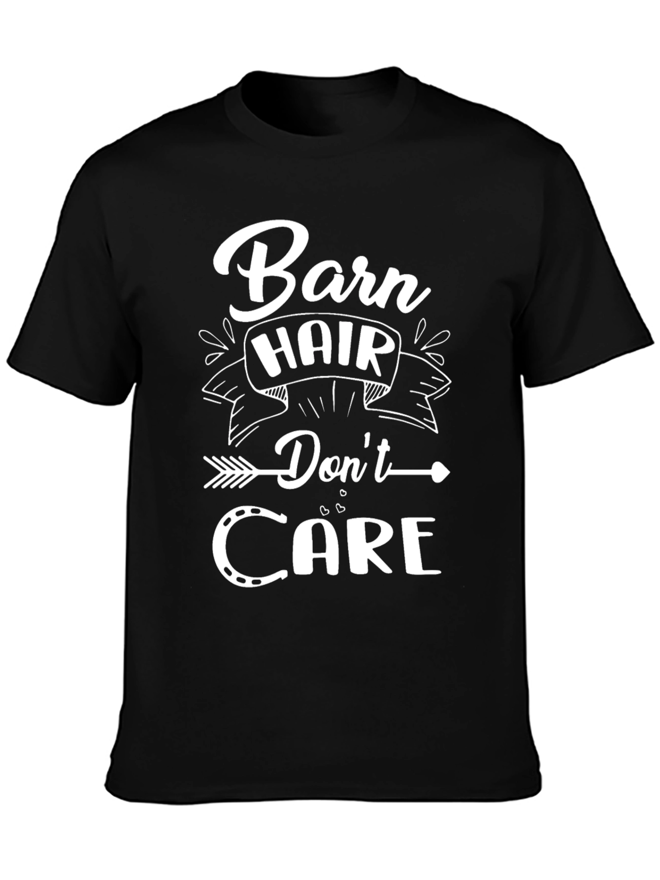 Black Barn Hair Don't Care Graphic T-Shirt view 3