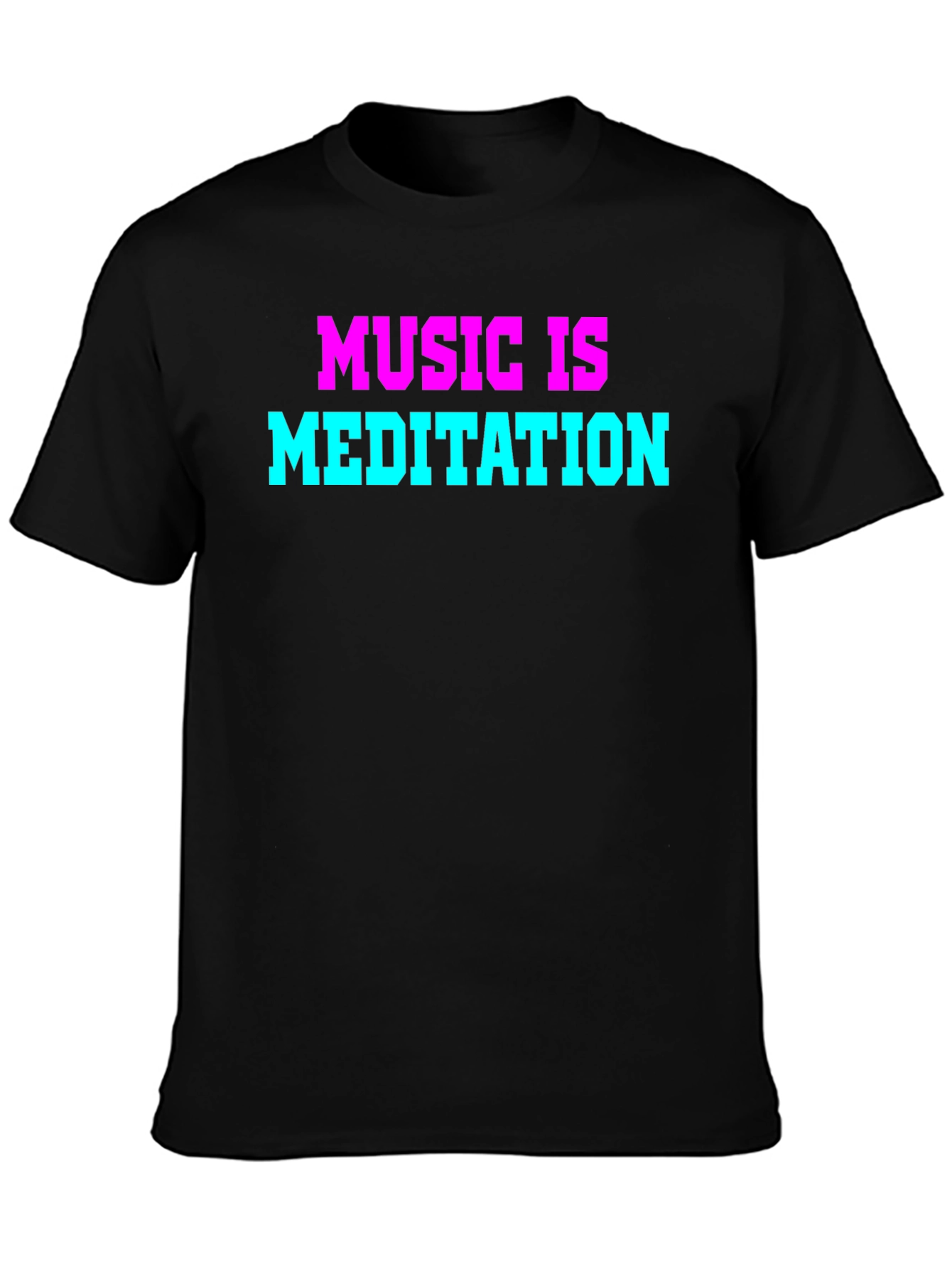 Black Music is Meditation T-Shirt - Black view 3