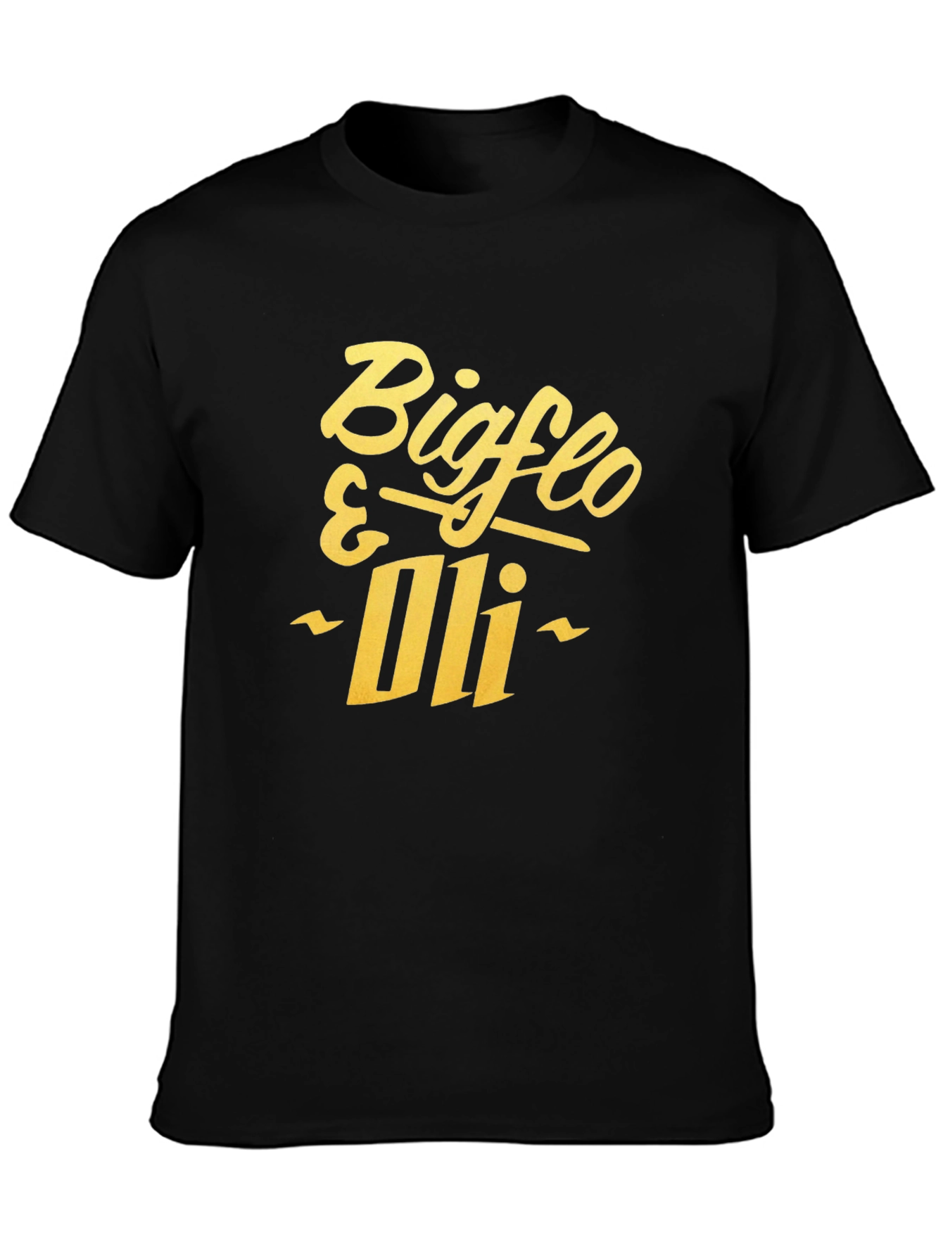 Black Bigflo & Oli Black Graphic T-Shirt view 3