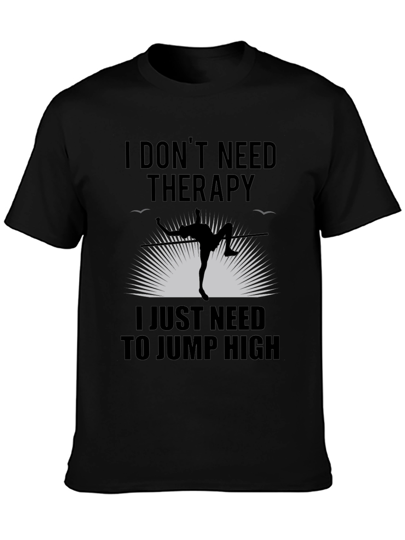 Black Jump High Therapy T-Shirt view 3