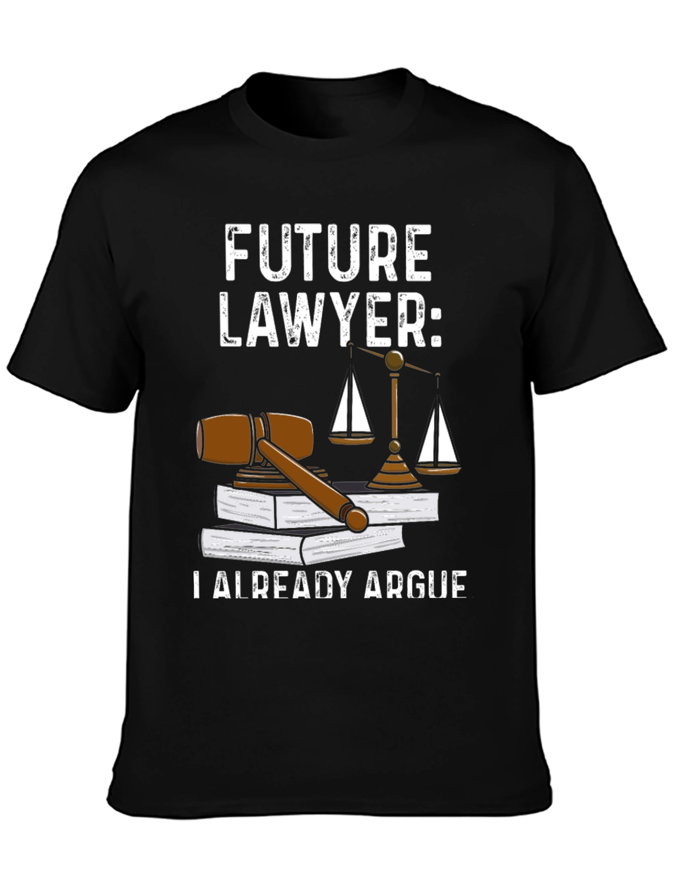 Black Future Lawyer T-Shirt - Law School Gift view 3