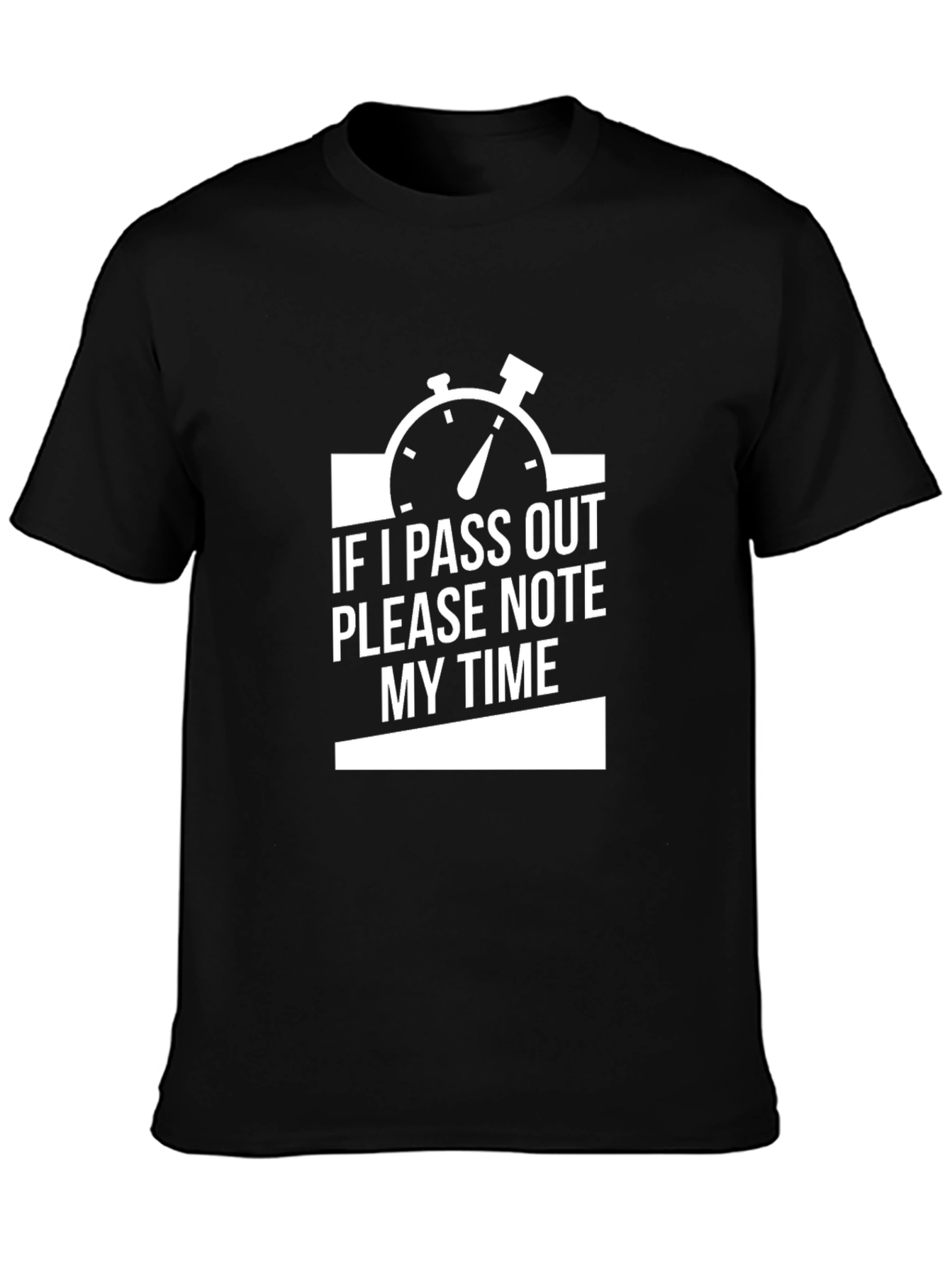 Black Funny "Note My Time" Graphic Tee view 3