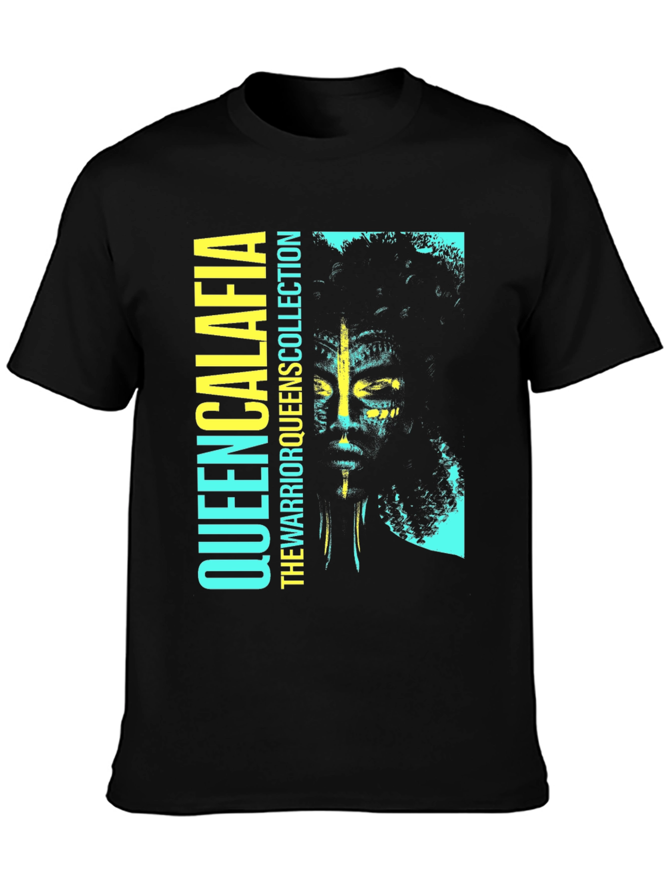 Black Queen Calafia Warrior Graphic Tee - Black view 3