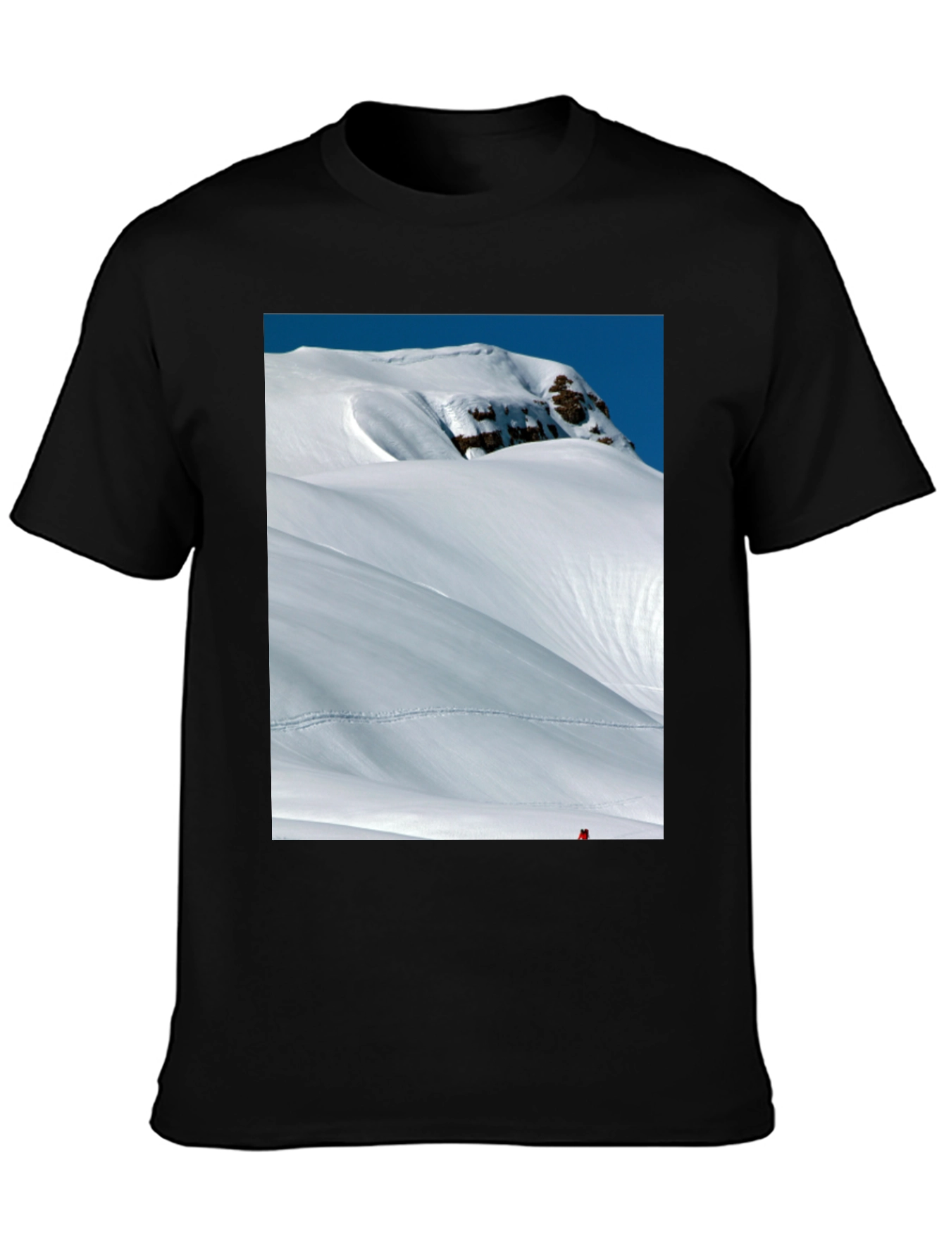 Black Mountainscape Graphic T-Shirt - Adventure Ready! view 3