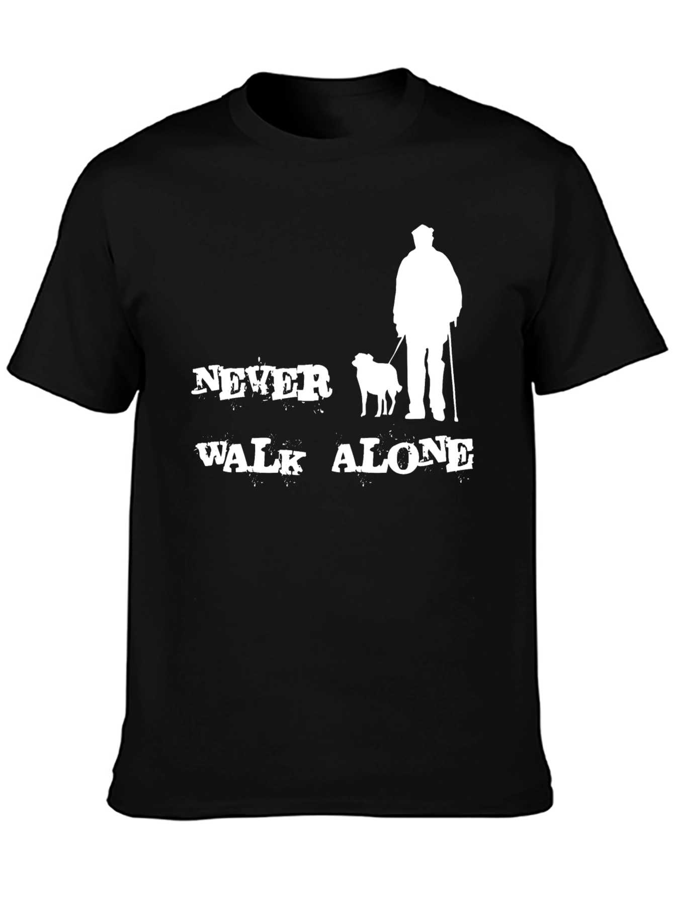 Black Never Walk Alone Graphic Tee view 3