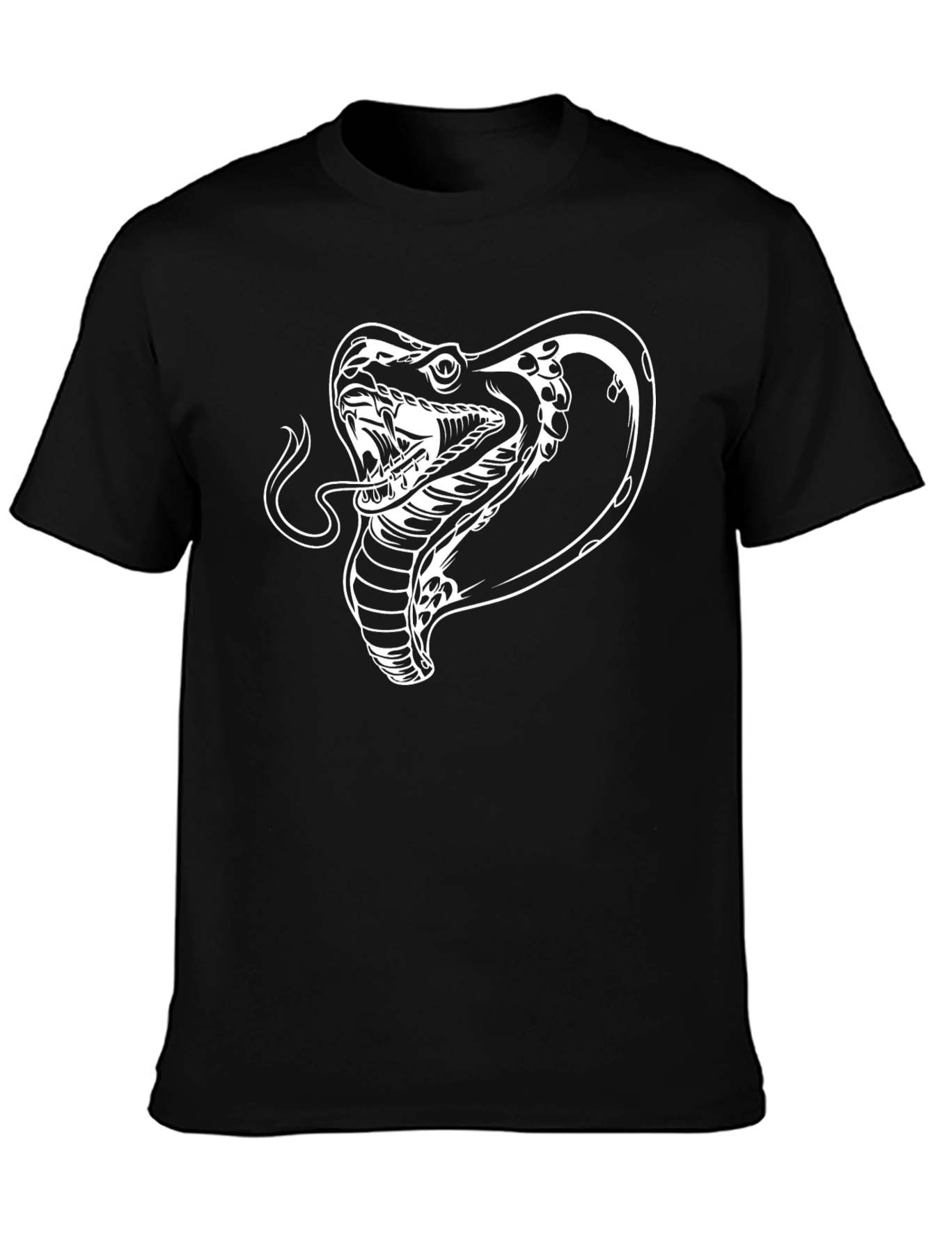 Black Cobra Snake Graphic Tee - Cool Design! view 3
