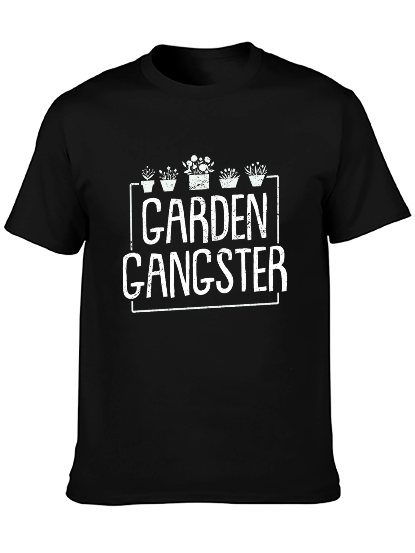 Black Garden Gangster Graphic T-Shirt view 3