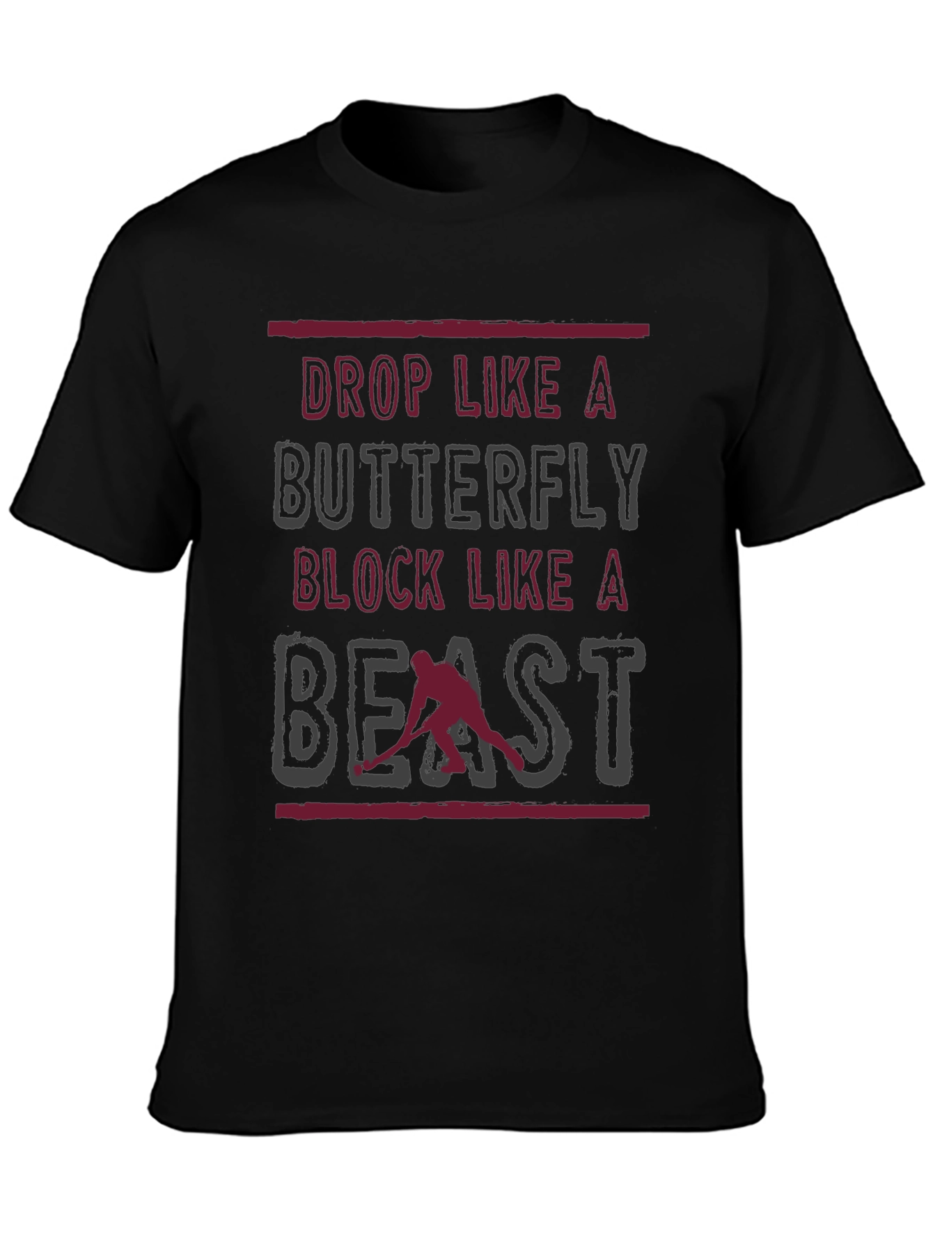 Black Drop Like a Butterfly T-Shirt view 3