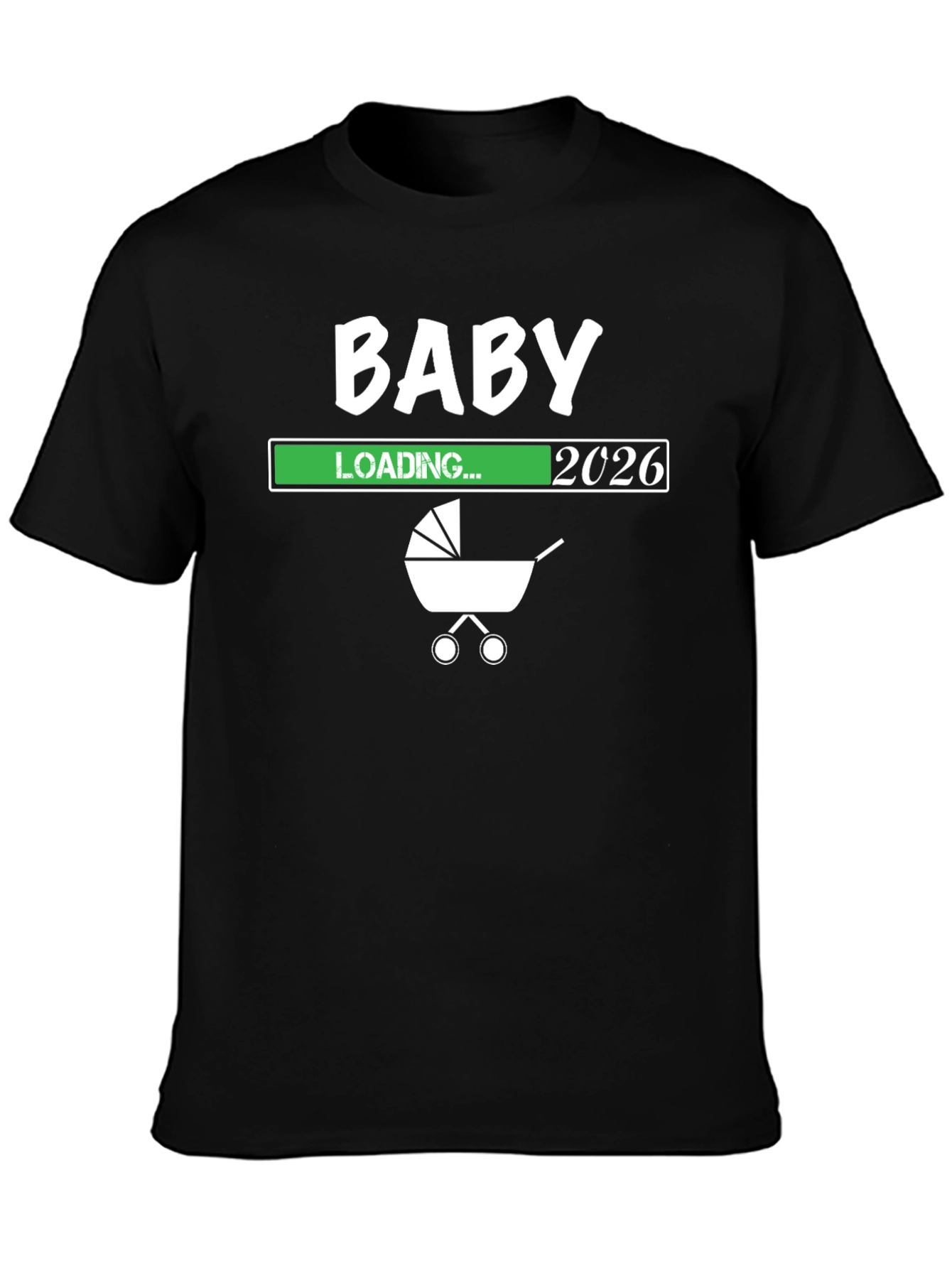 Black Baby Loading 2026 T-Shirt: New Dad Gift view 3