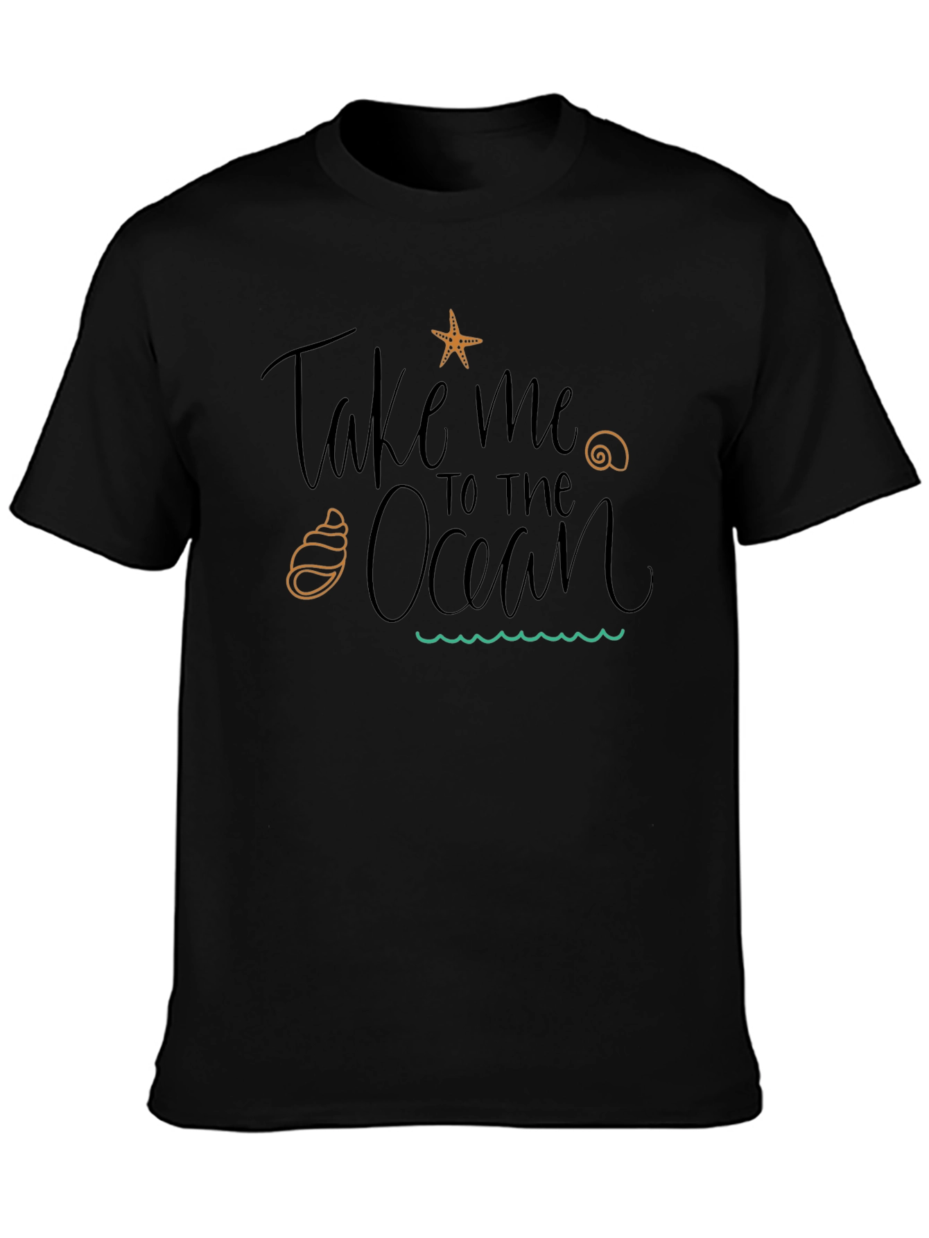 Black Take Me to the Ocean Black T-Shirt view 3
