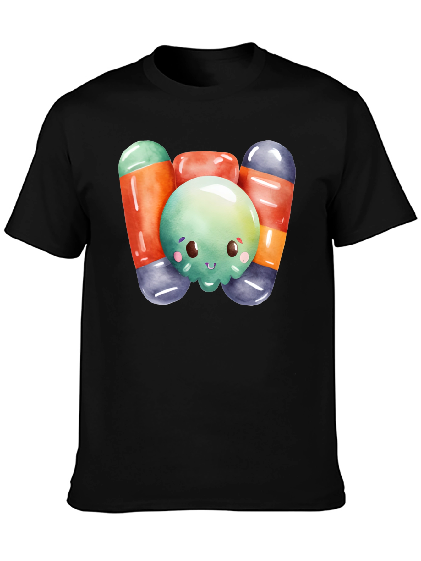 Black Kawaii Candy T-Shirt - Sweet Style! view 3