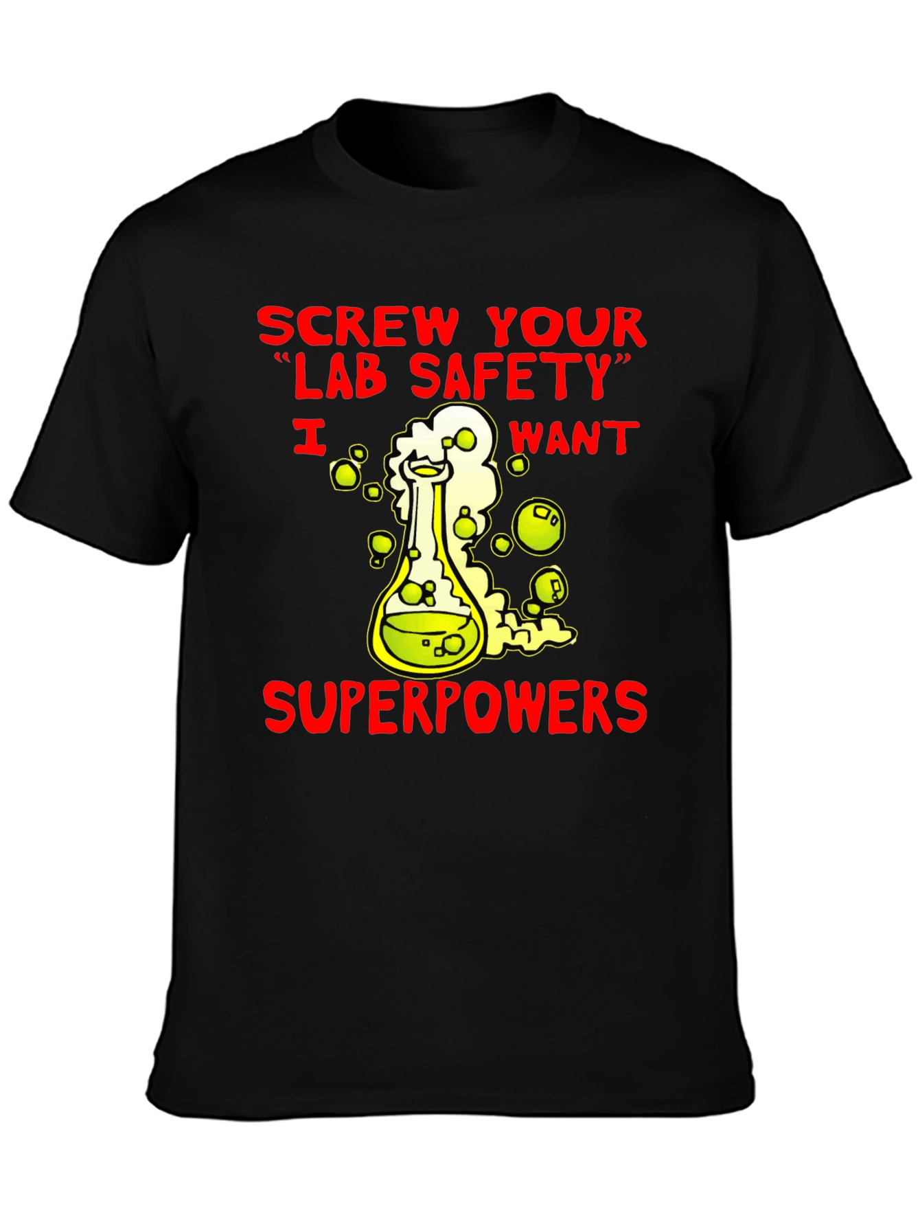 Black Lab Safety Superpowers T-Shirt view 3