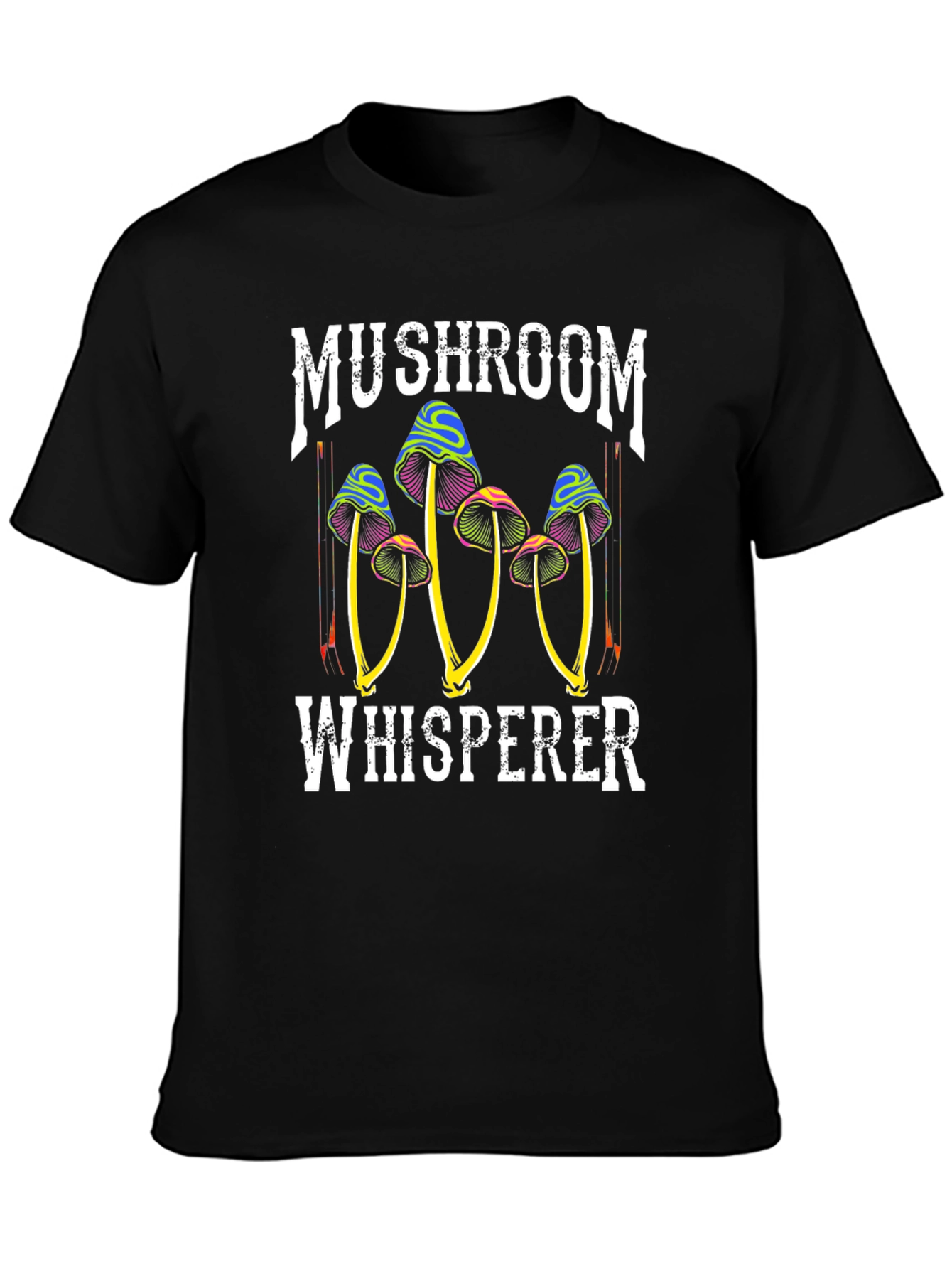 Black Mushroom Whisperer Graphic Tee view 3