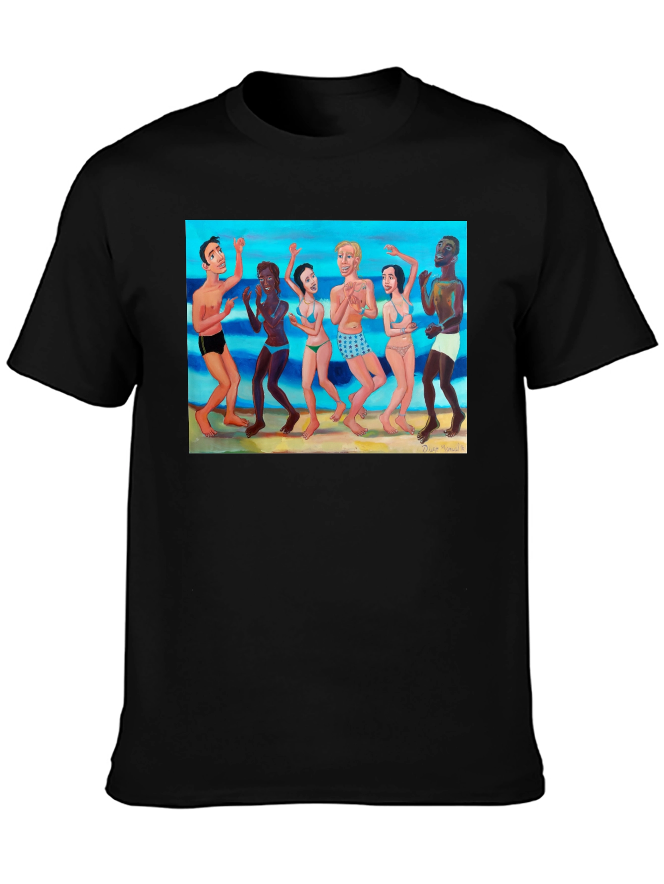 Beach Party Graphic Tee - Crew Neck - 3