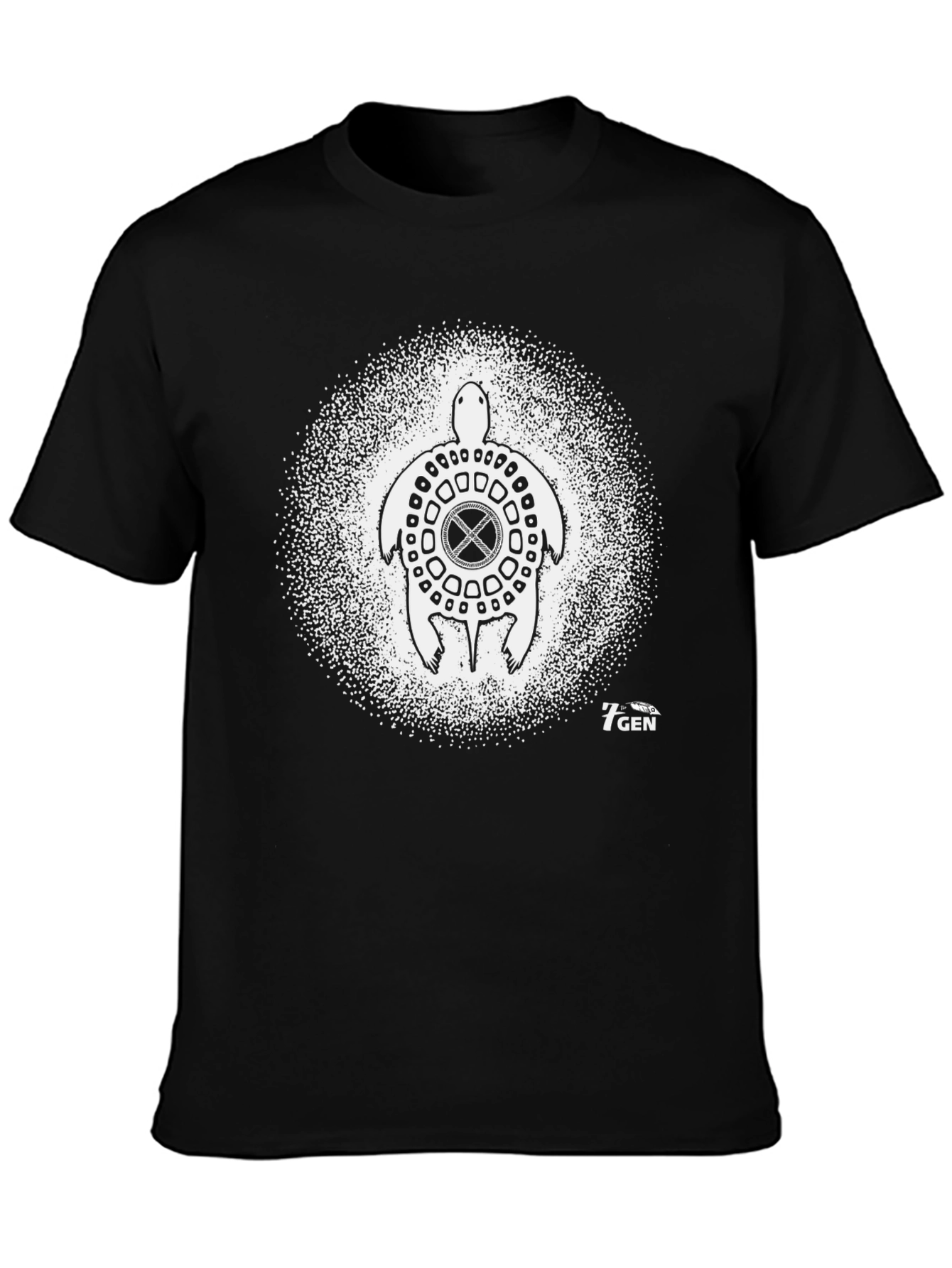 Black Black Turtle Graphic Tee - 7GEN view 3