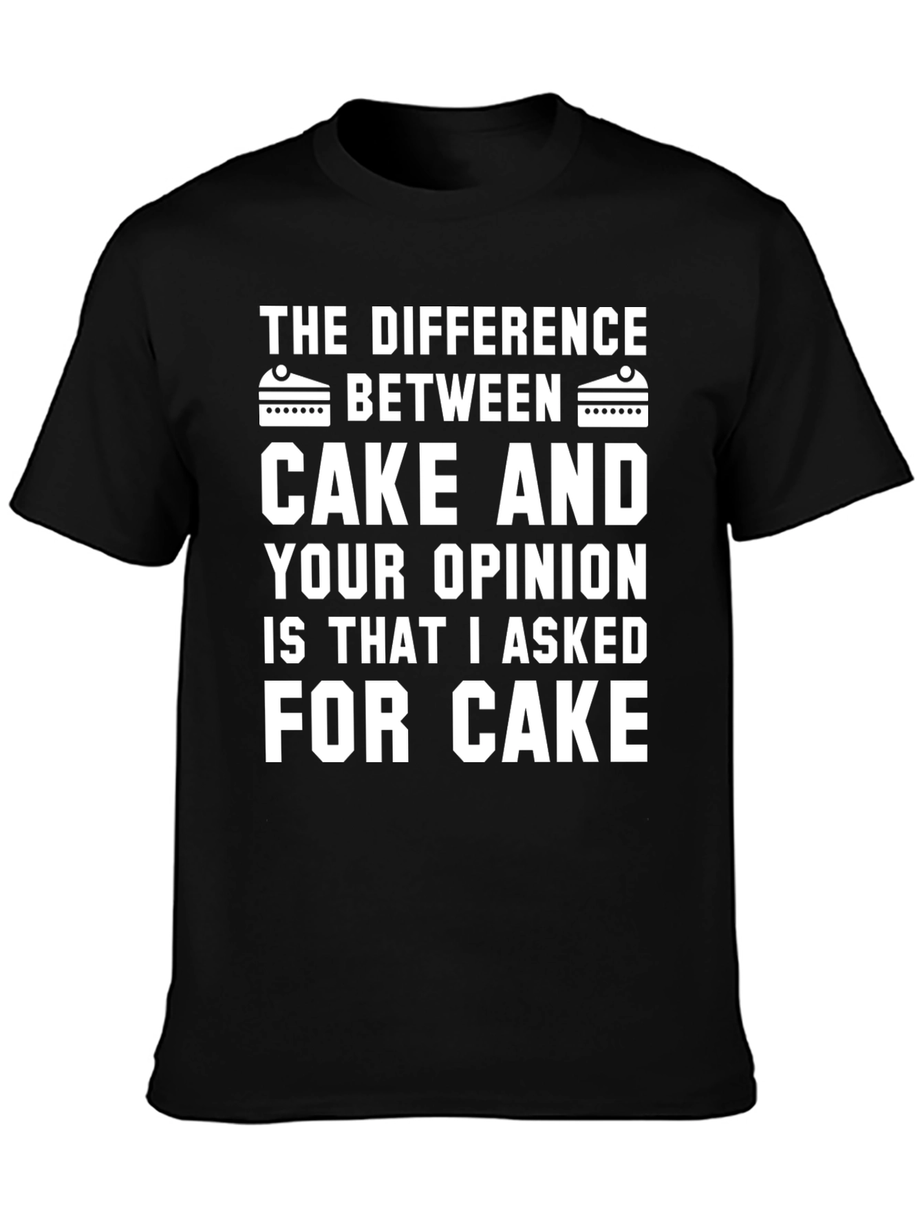 Black Cake vs Opinion Graphic Tee view 3